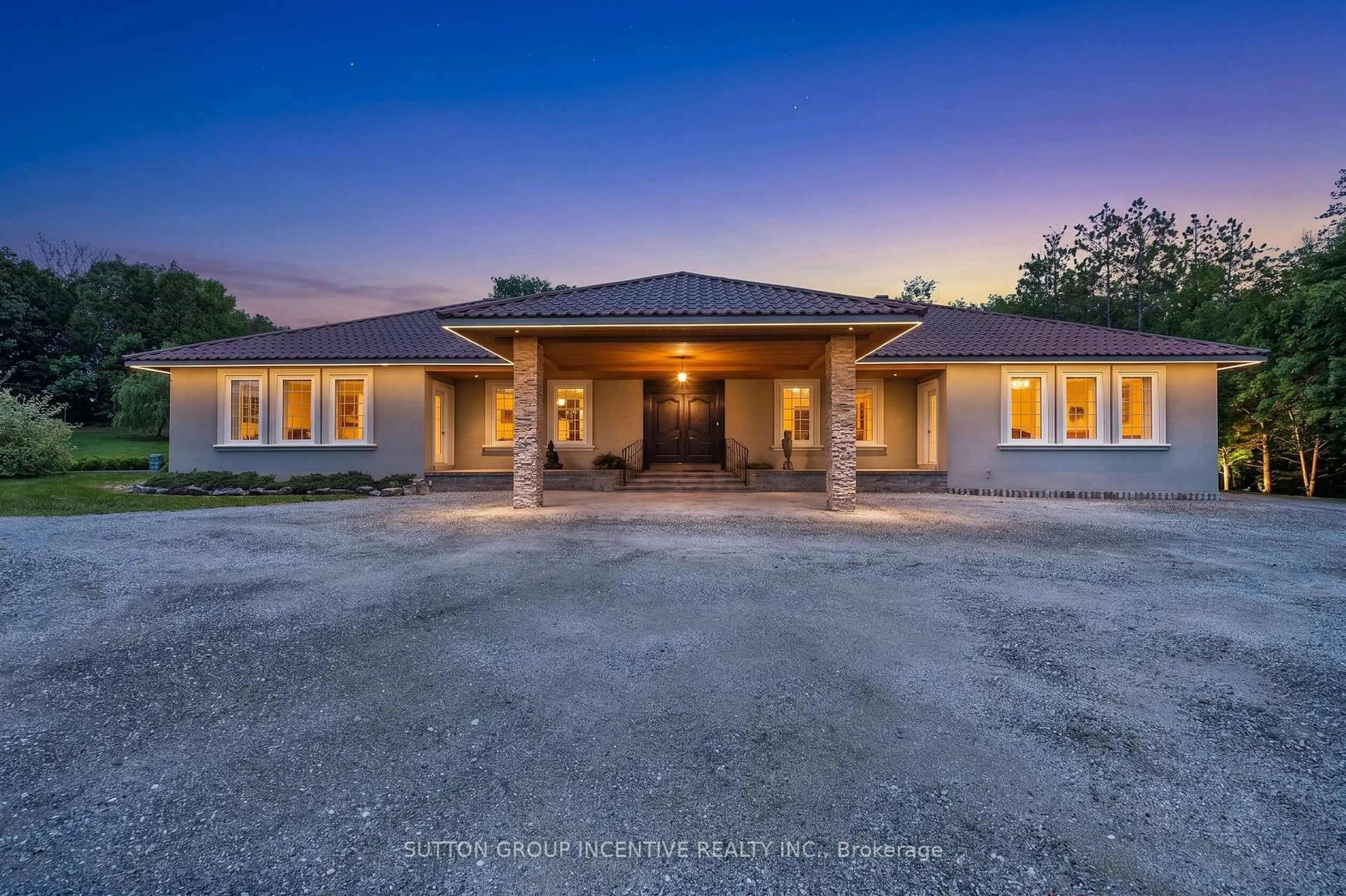 A pic from outside/outdoor area/front of a property/back of a property/a pic from drone, street for 6805 8th Line, Essa Ontario L0L 1N0