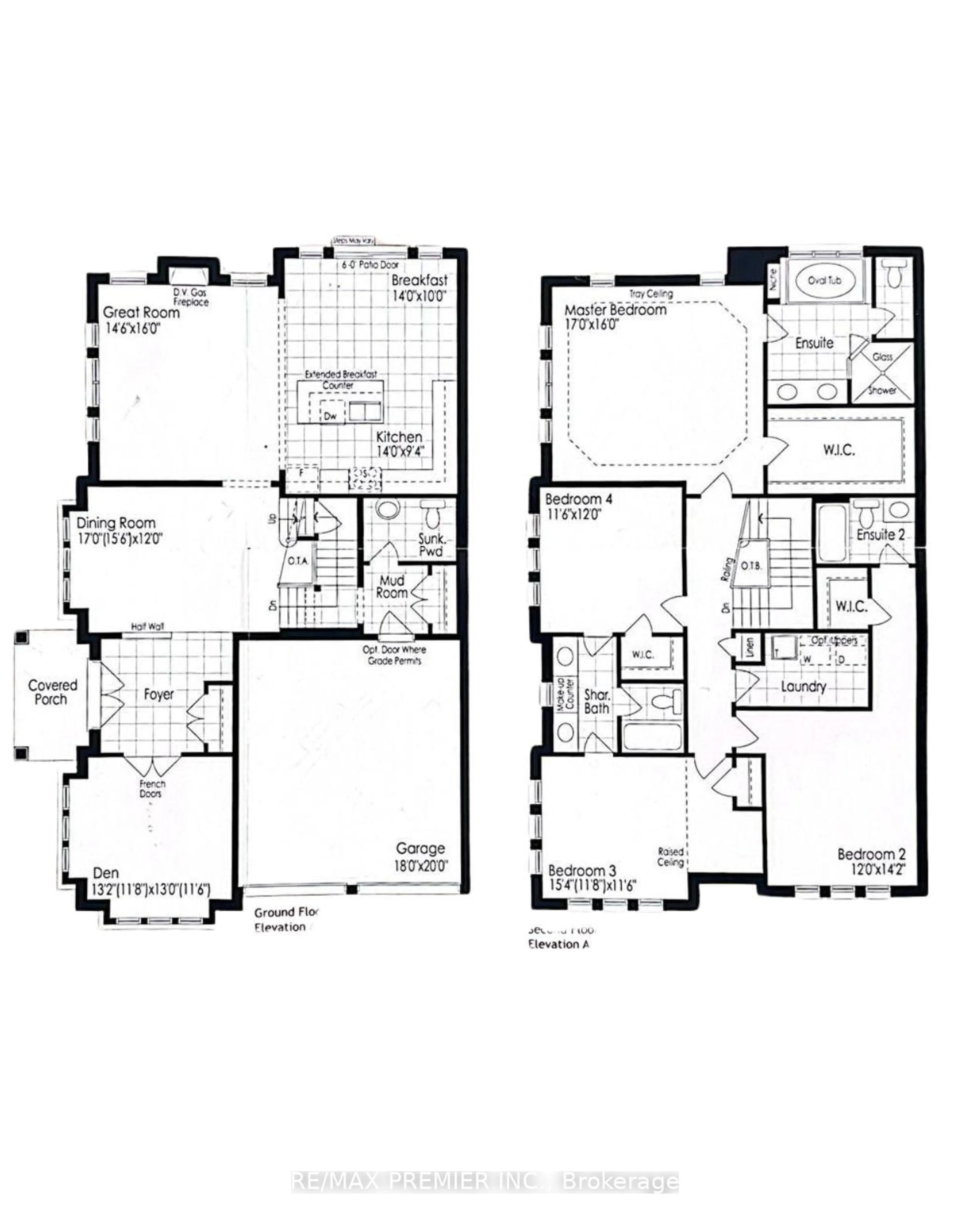 Floor plan for 66 Red Tree Dr, Vaughan Ontario L4H 4H7