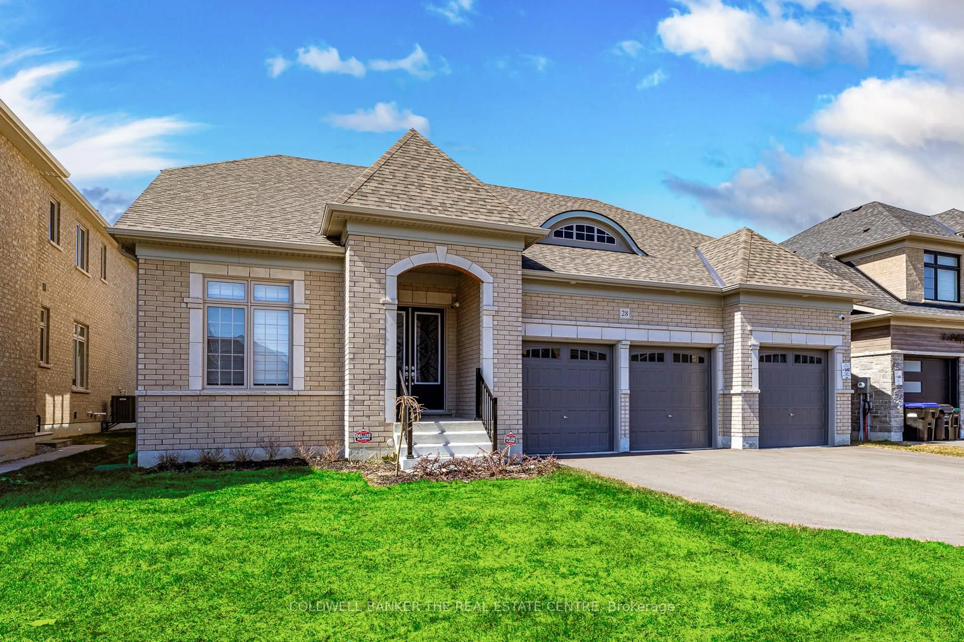 Home with brick exterior material, street for 28 Bellflower Cres, Adjala-Tosorontio Ontario L0G 1W0