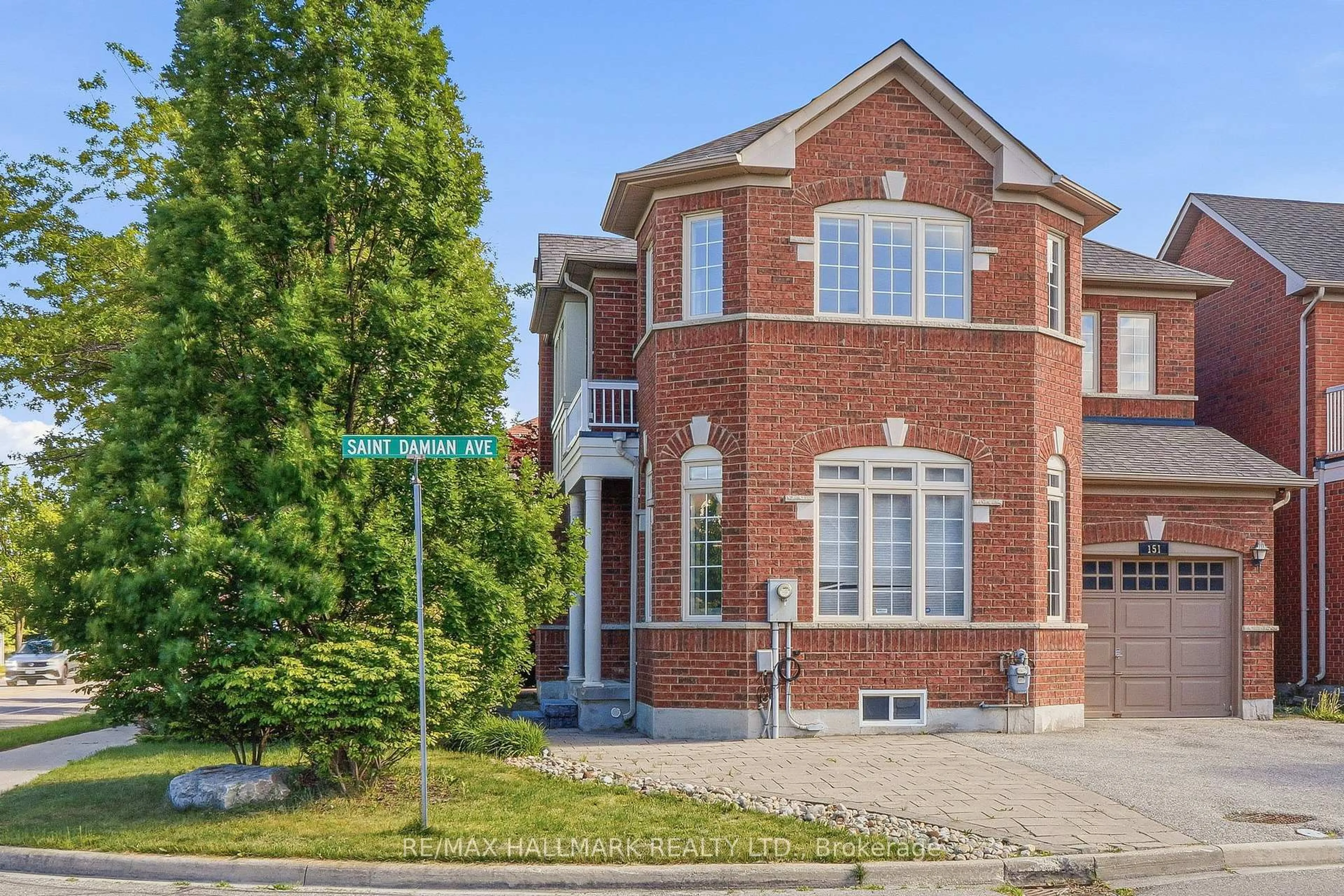 Home with brick exterior material, street for 151 Saint Damian Ave, Vaughan Ontario L4H 2L4