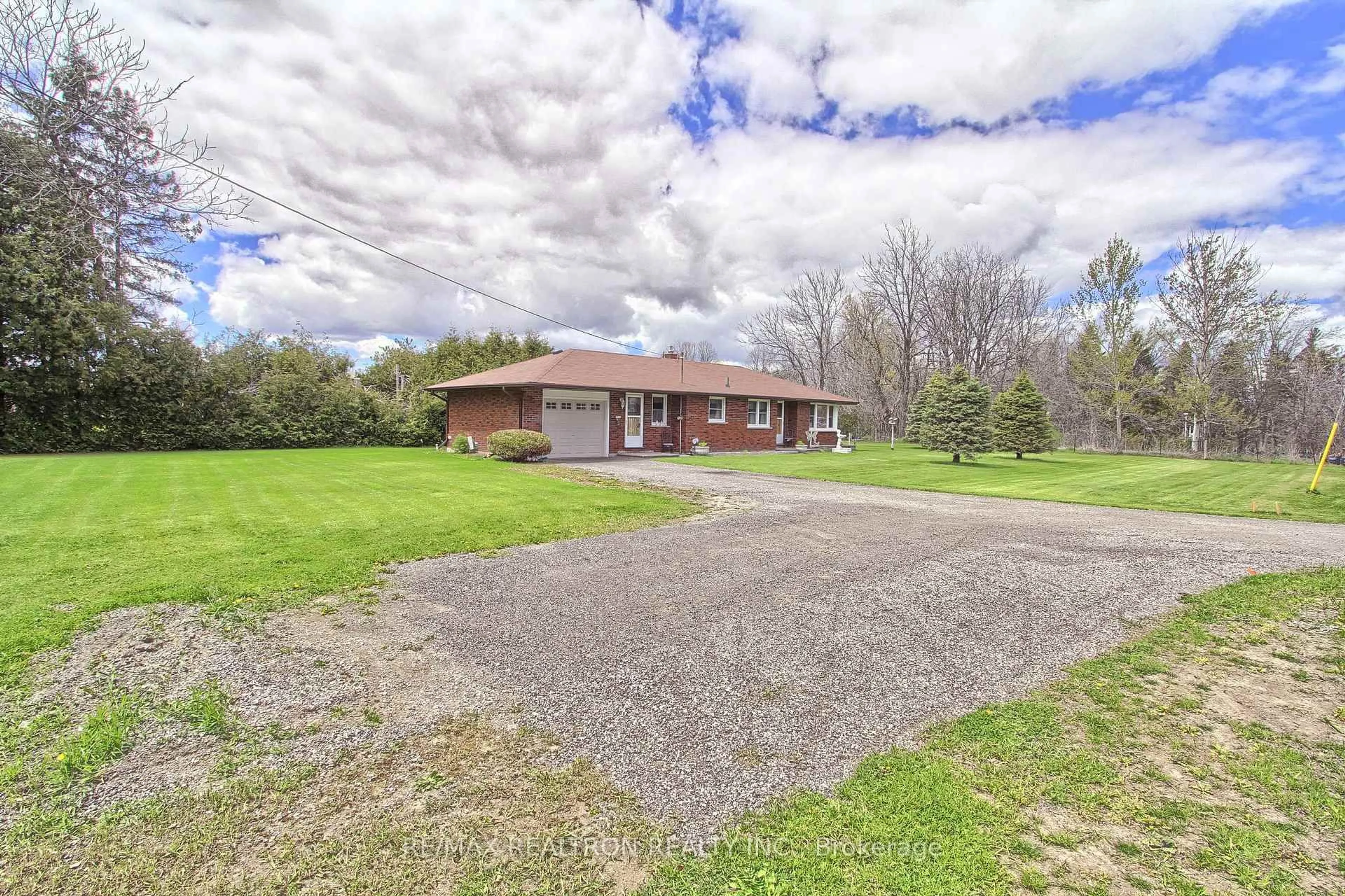 A pic from outside/outdoor area/front of a property/back of a property/a pic from drone, unknown for 24342 Highway 48, Georgina Ontario L0E 1A0