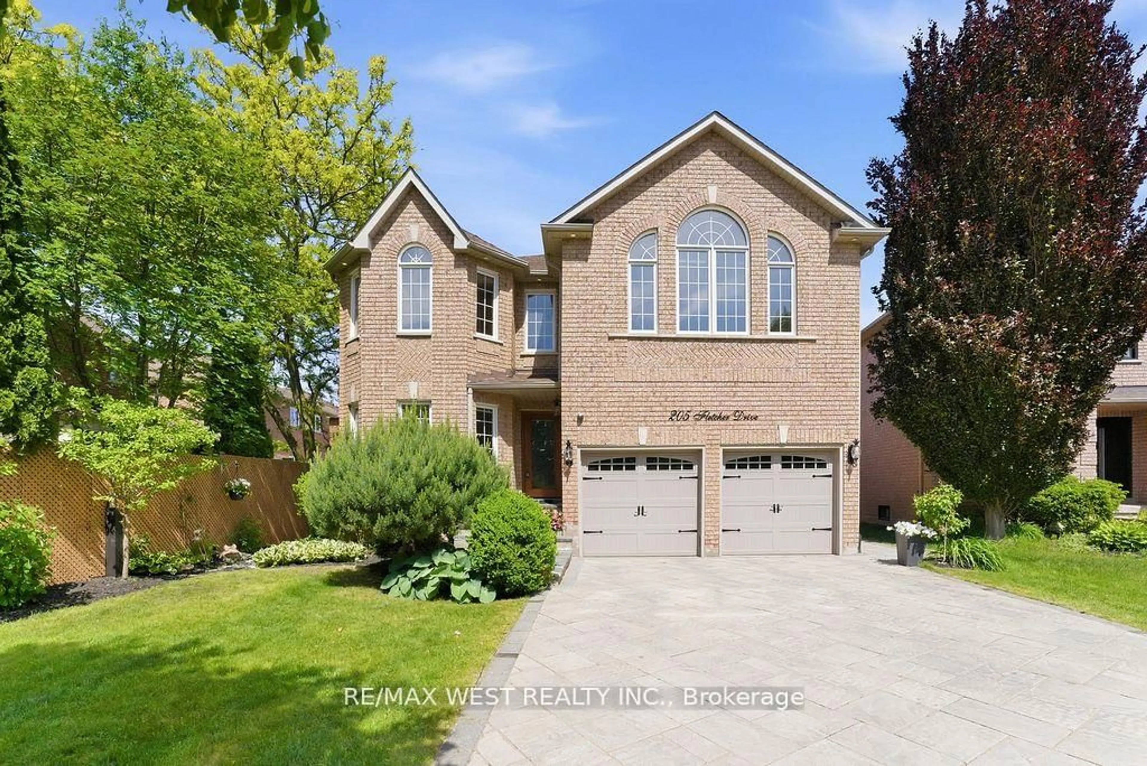 Home with brick exterior material, street for 205 Fletcher Dr, Vaughan Ontario L6A 2G2