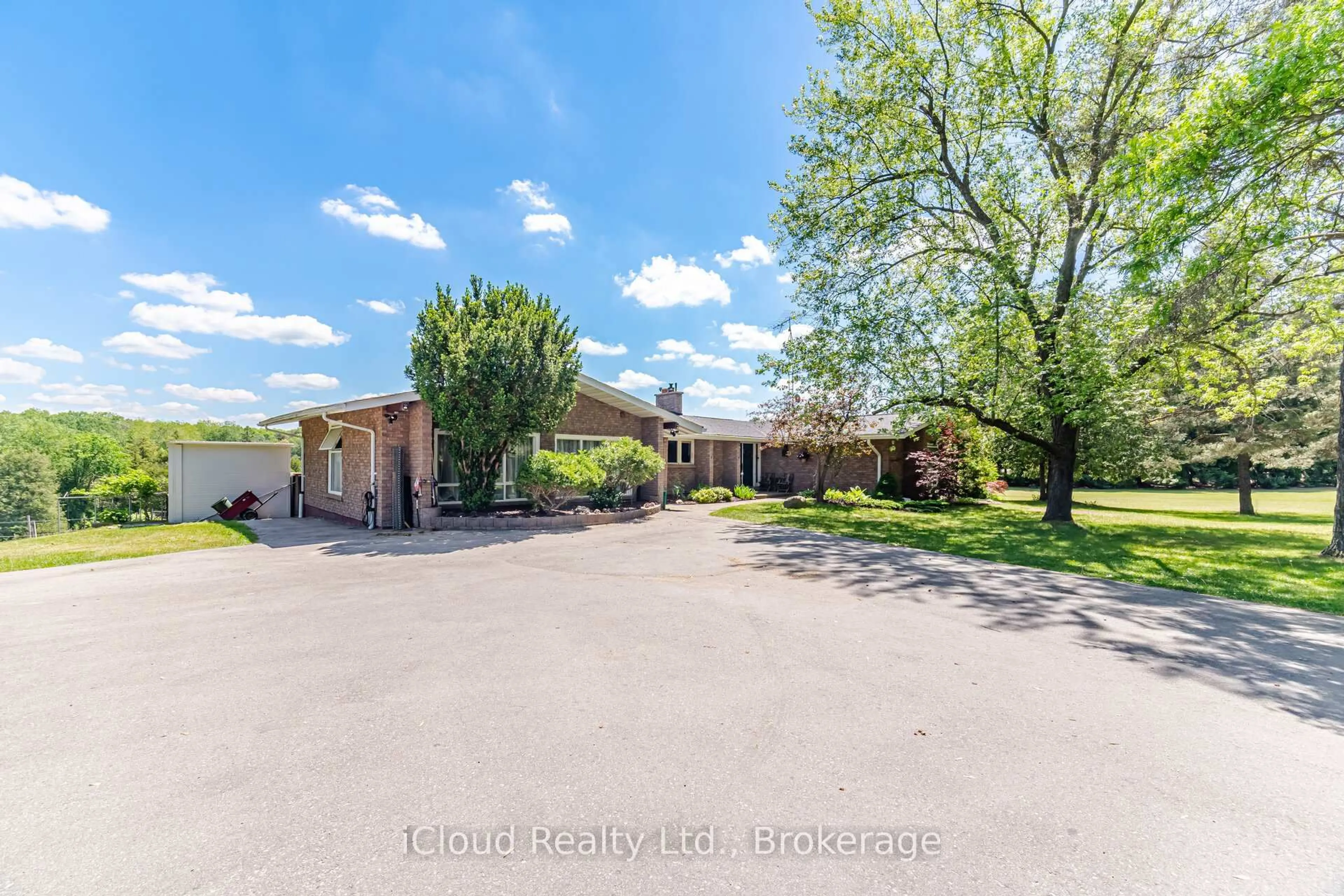 A pic from outside/outdoor area/front of a property/back of a property/a pic from drone, water/lake/river/ocean view for 1939 County Road 50, Adjala-Tosorontio Ontario L0G 1W0
