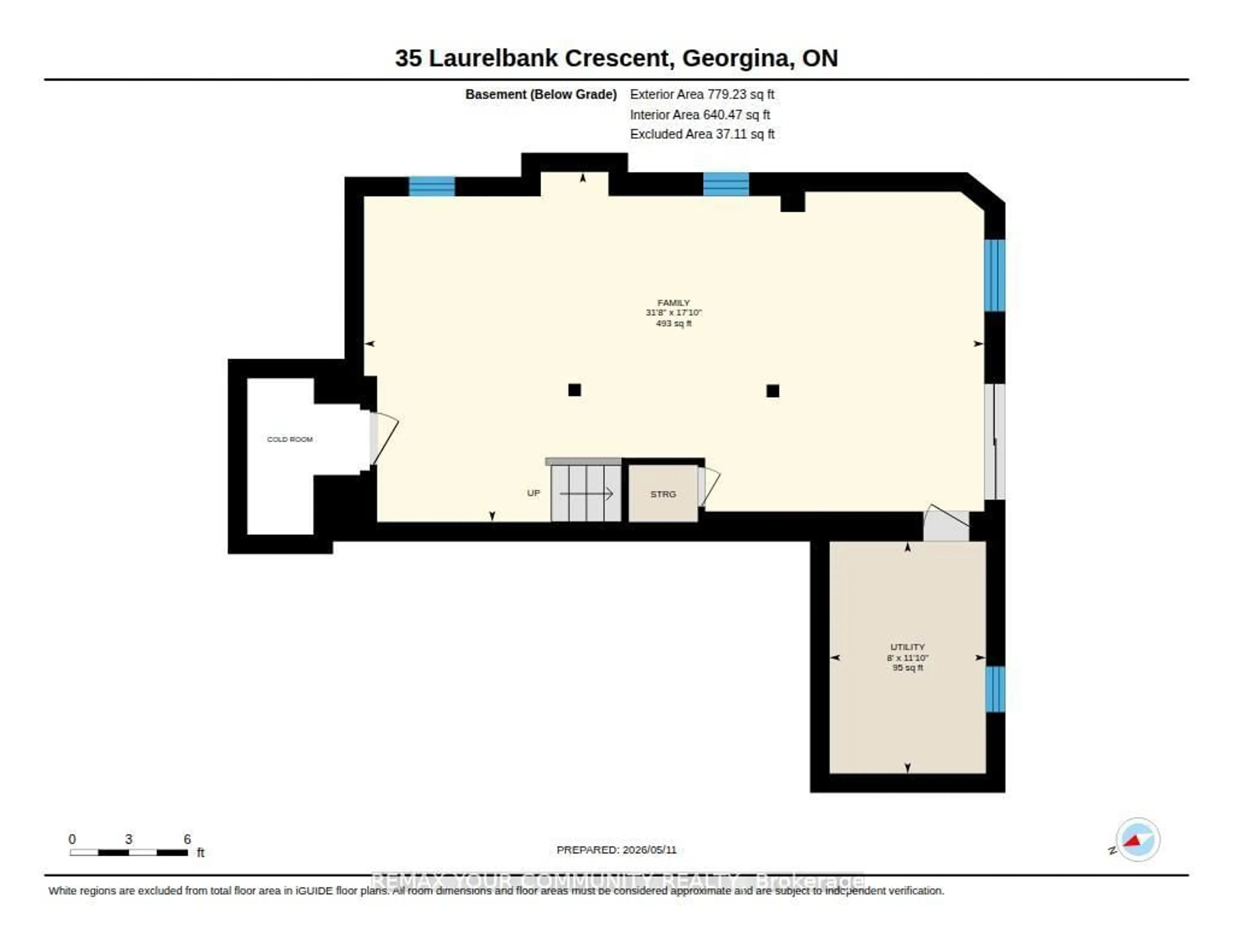 Floor plan for 35 Laurelbank Cres, Georgina Ontario L4P 4H7