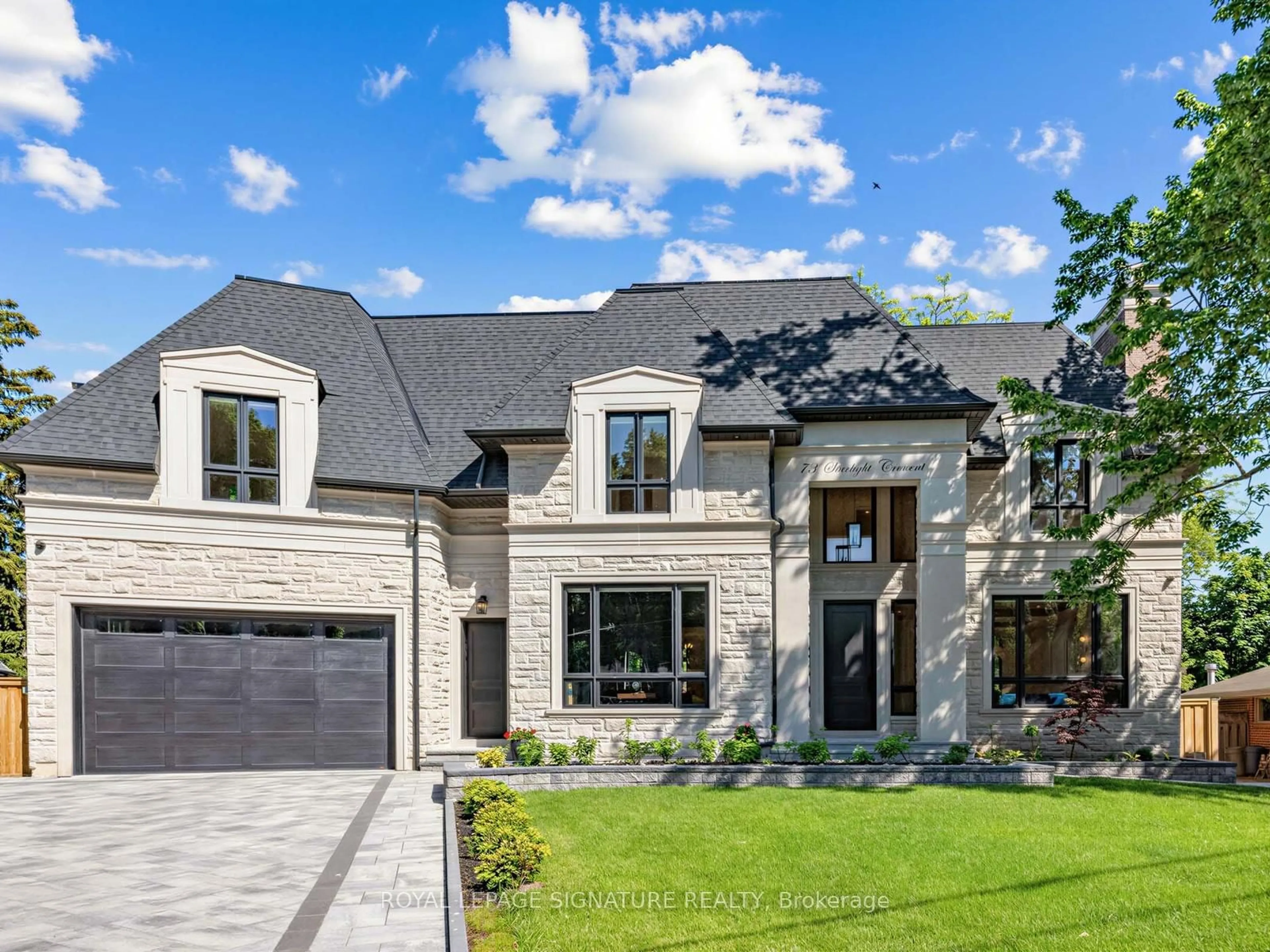 Home with brick exterior material, street for 73 Starlight Cres, Richmond Hill Ontario L4C 4X3