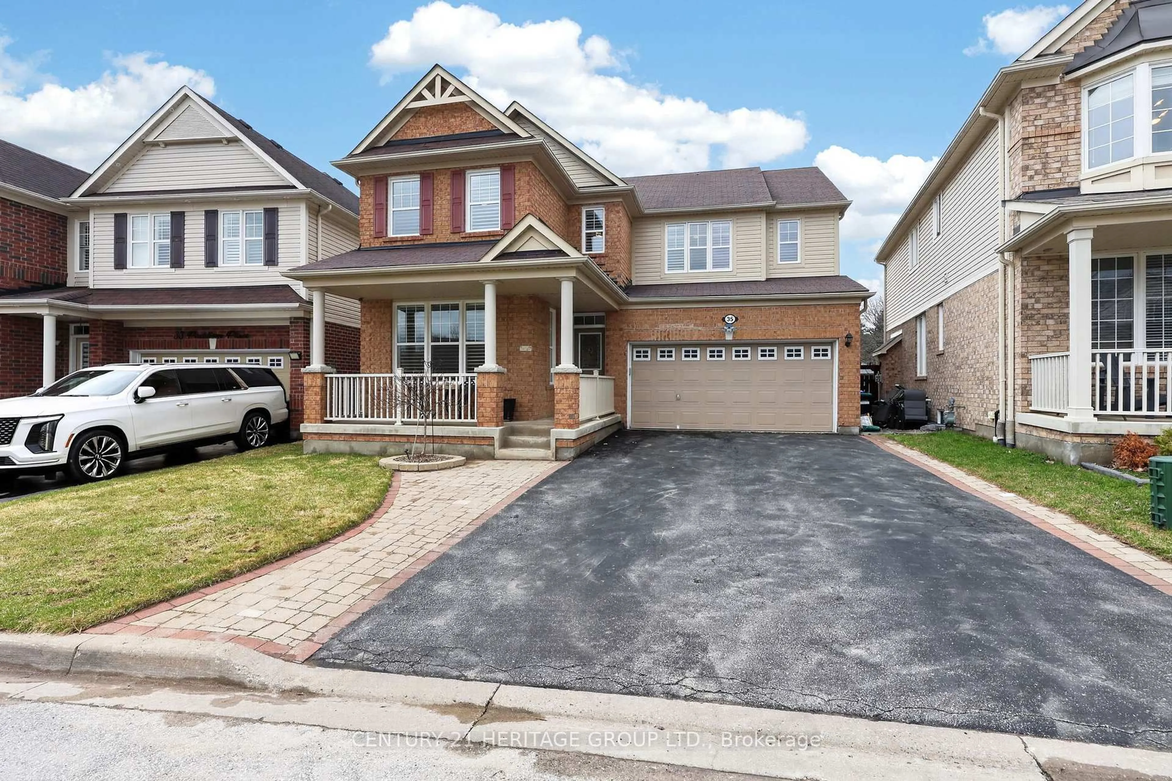 Home with brick exterior material, street for 35 Paddison Pl, New Tecumseth Ontario L9R 0J5