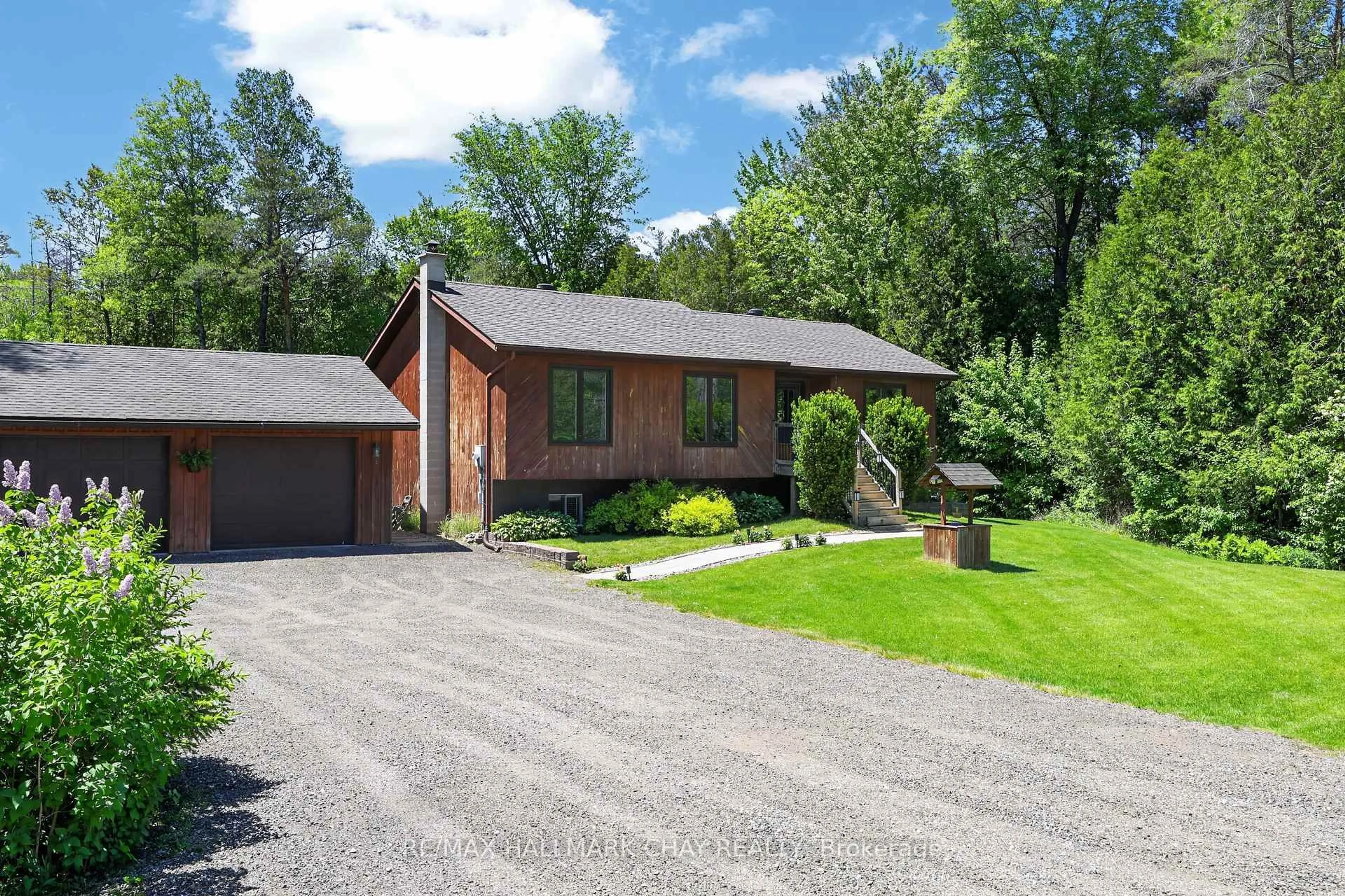 Home with brick exterior material, street for 7912 County Road 56 Rd, Essa Ontario L0M 1T0