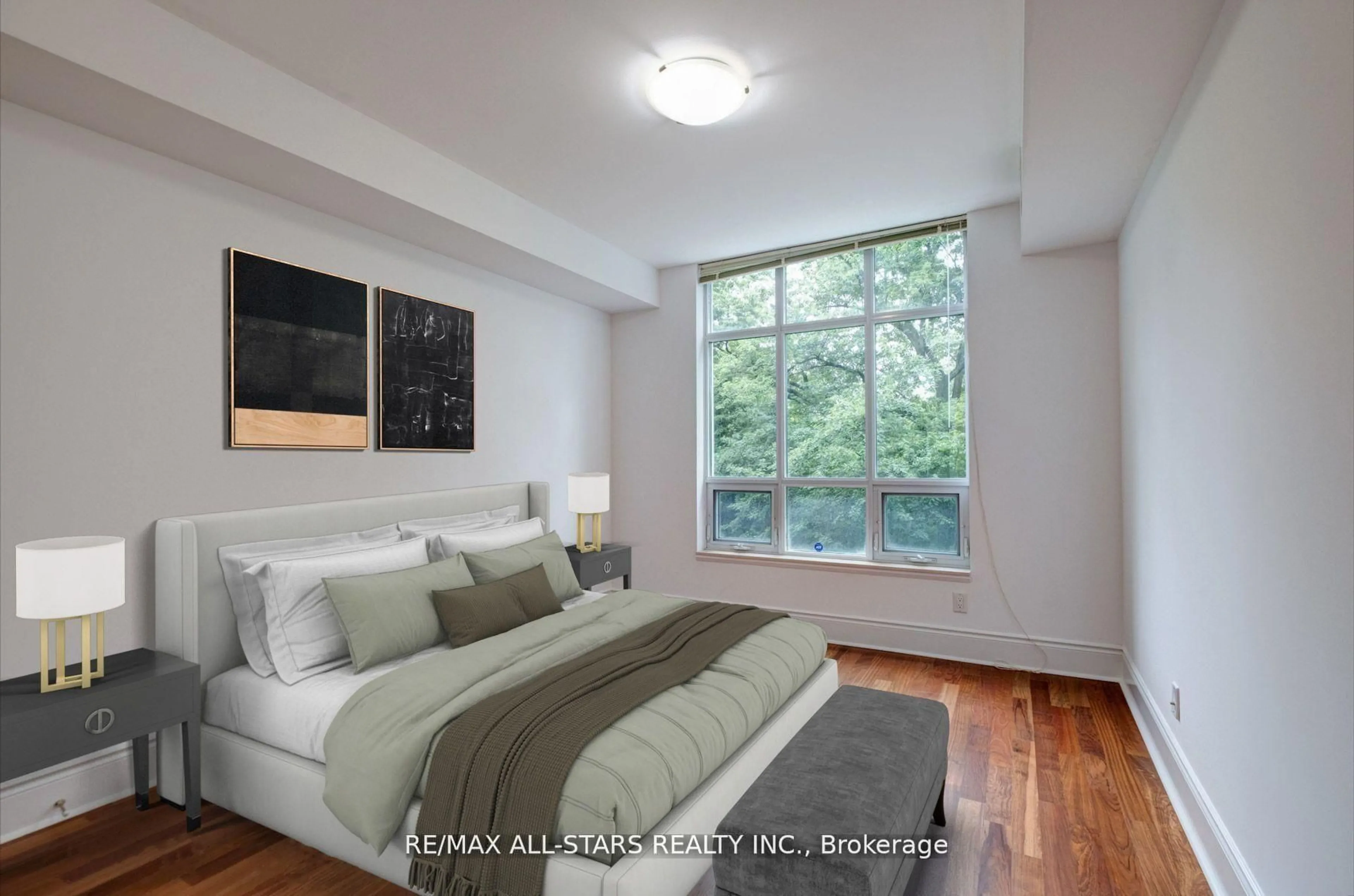 Bedroom with bed, unknown for 7071 Bayview Ave #211, Markham Ontario L3T 7Y8