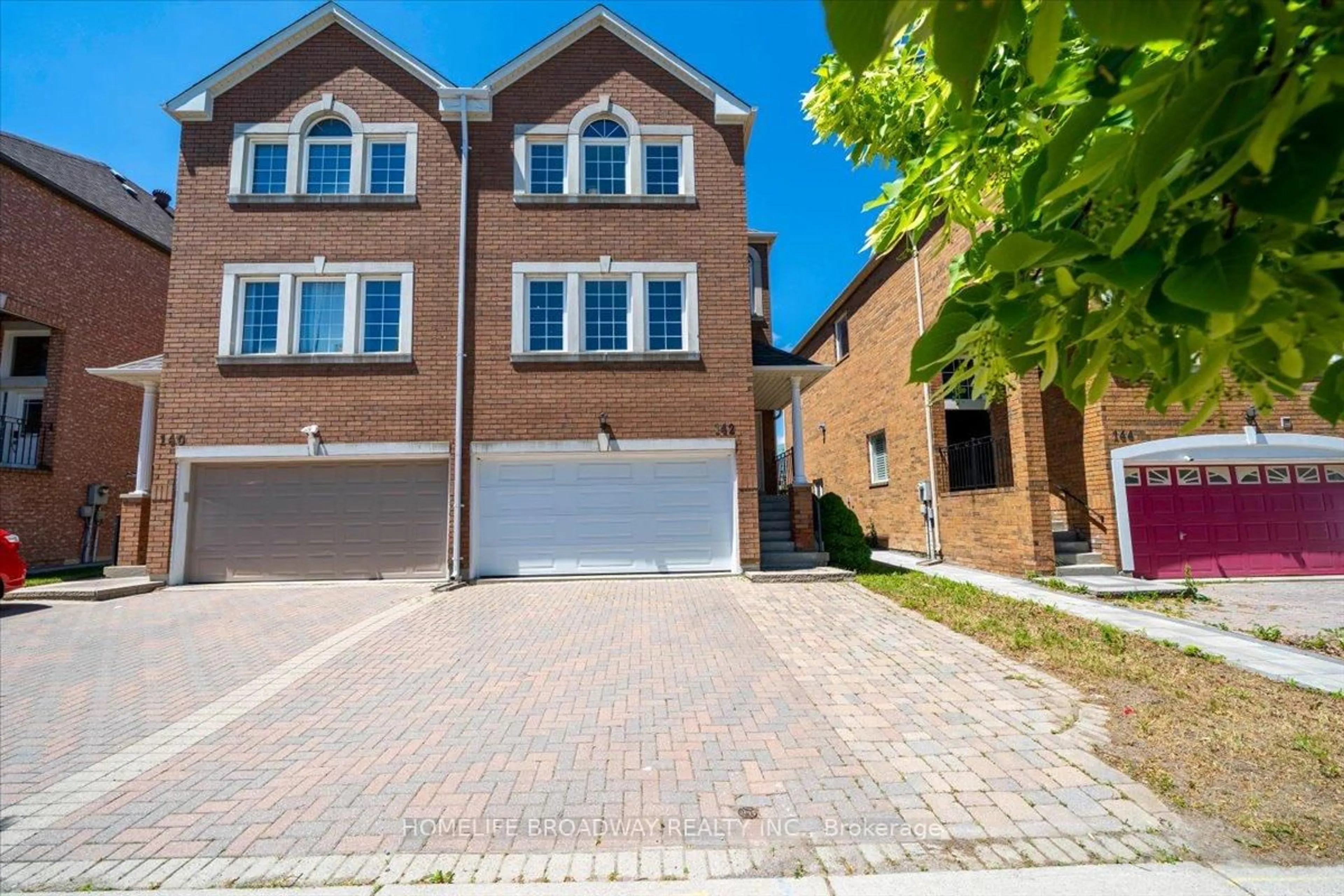 Home with brick exterior material, street for 142 Leitchcroft Cres, Markham Ontario L3T 7T6