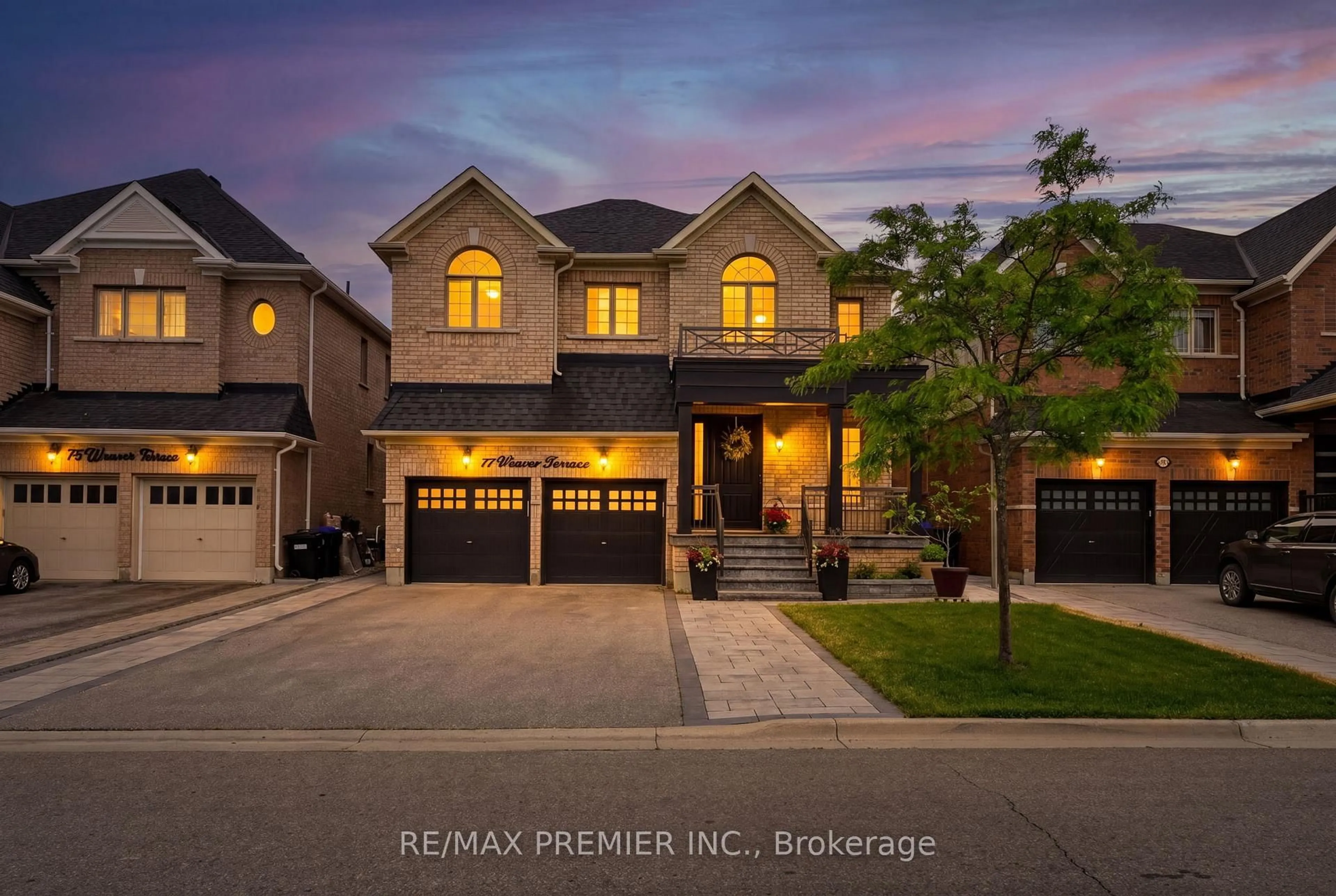 Home with brick exterior material, street for 77 Weaver Terr, New Tecumseth Ontario L0G 1W0