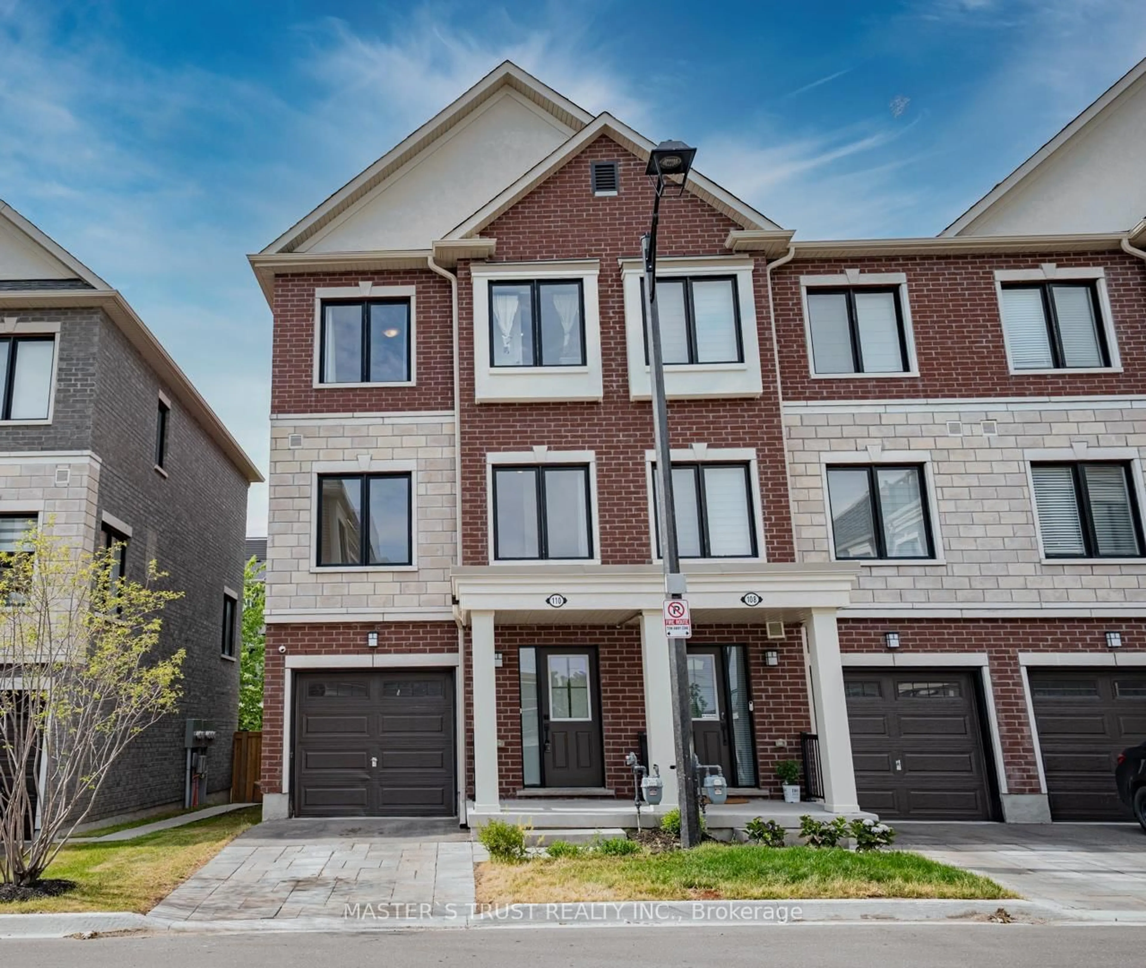 Home with brick exterior material, street for 110 Covington Cres, Whitchurch-Stouffville Ontario L4A 4W8