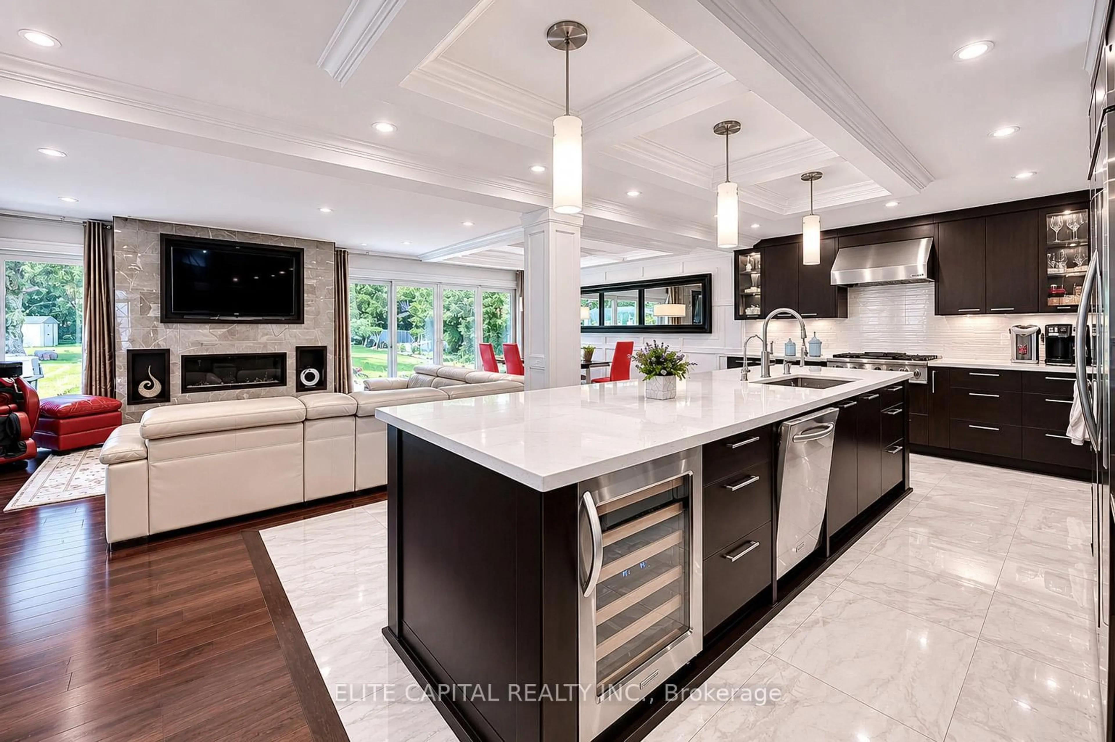 Contemporary kitchen, ceramic/tile floor for 16 Thomas Reid Rd, Markham Ontario L6C 1A5