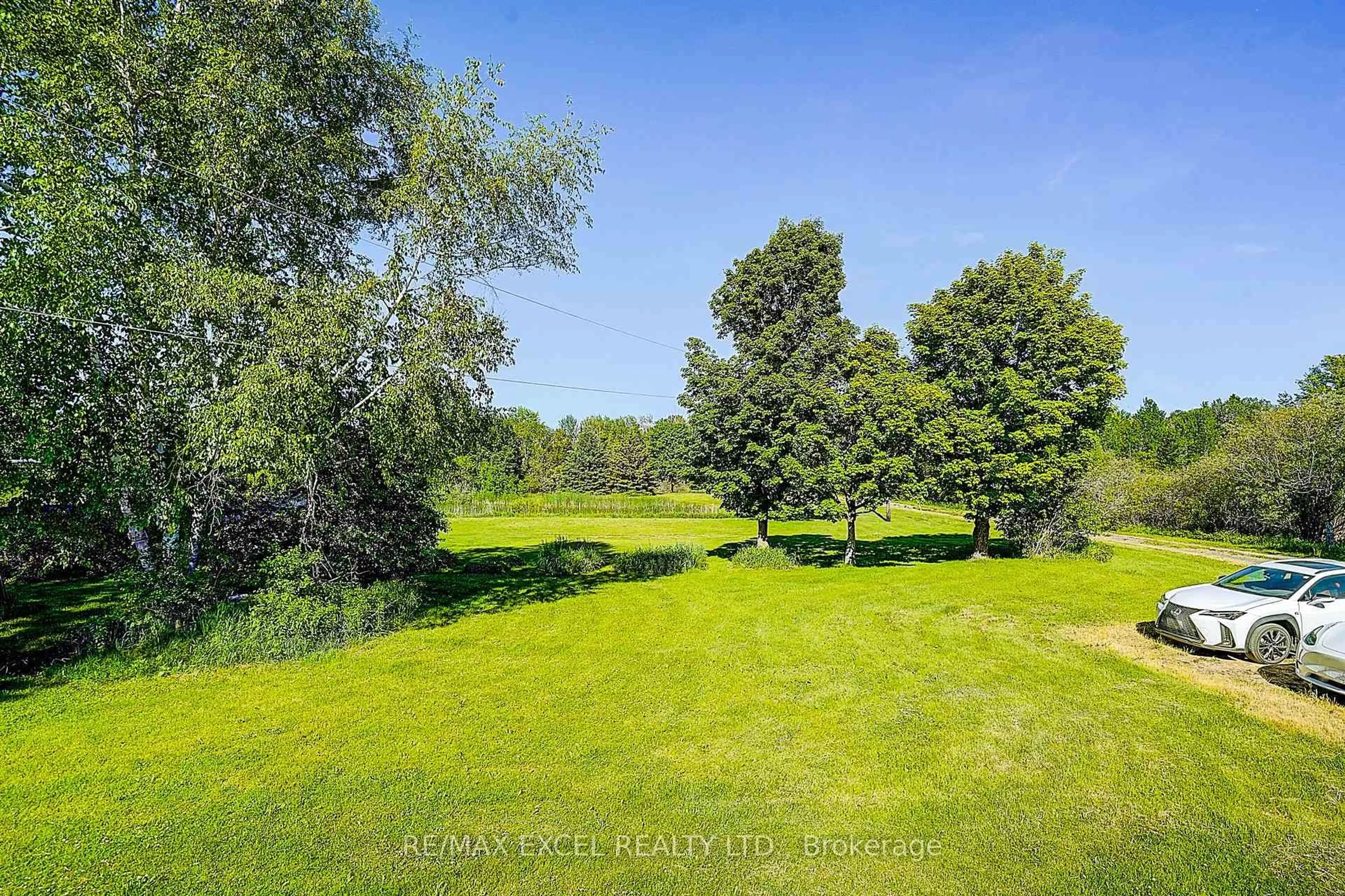 A pic from outside/outdoor area/front of a property/back of a property/a pic from drone, forest/trees view for 14450 Concession 5, Uxbridge Ontario L9P 1R2