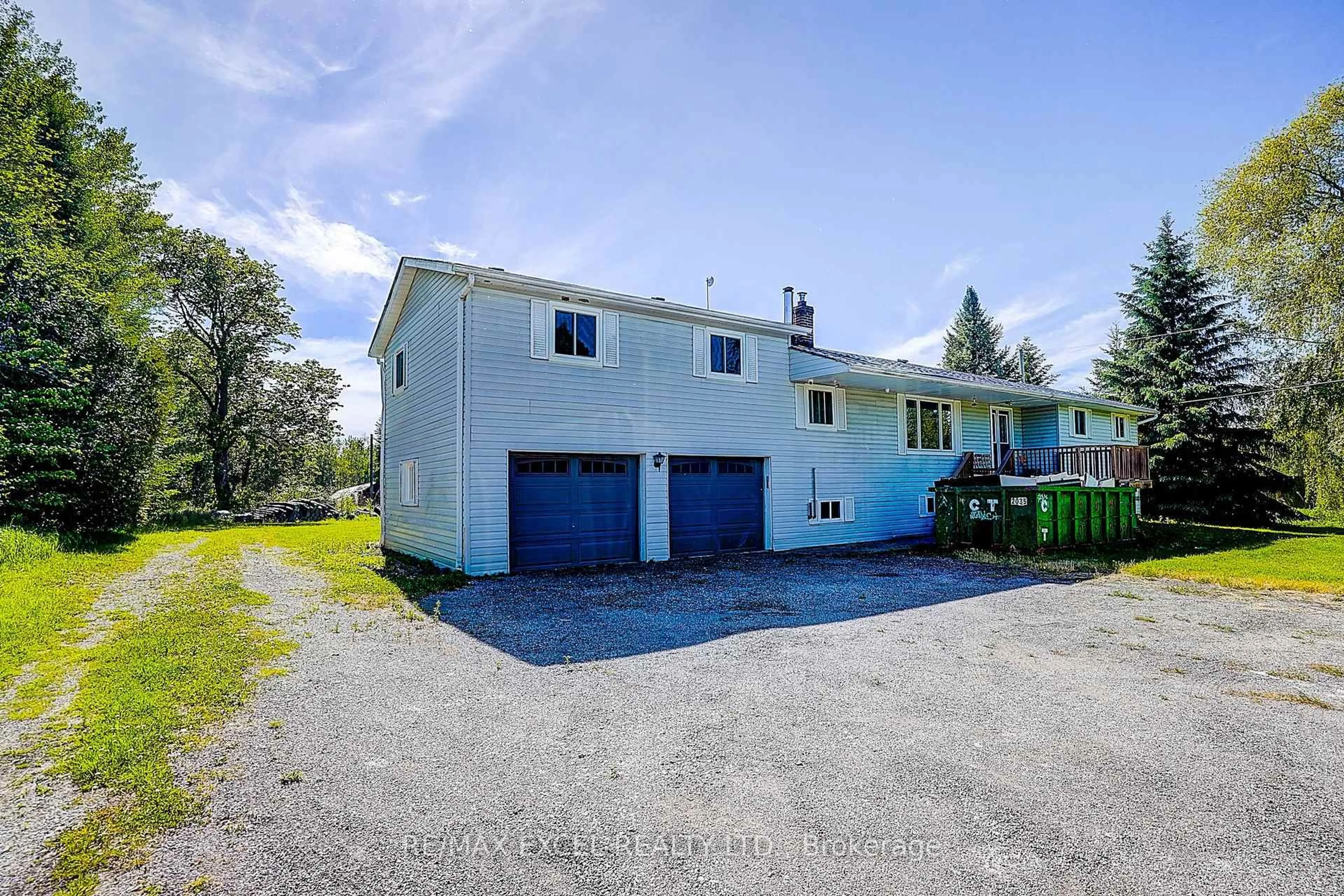A pic from outside/outdoor area/front of a property/back of a property/a pic from drone, street for 14450 Concession 5, Uxbridge Ontario L9P 1R2