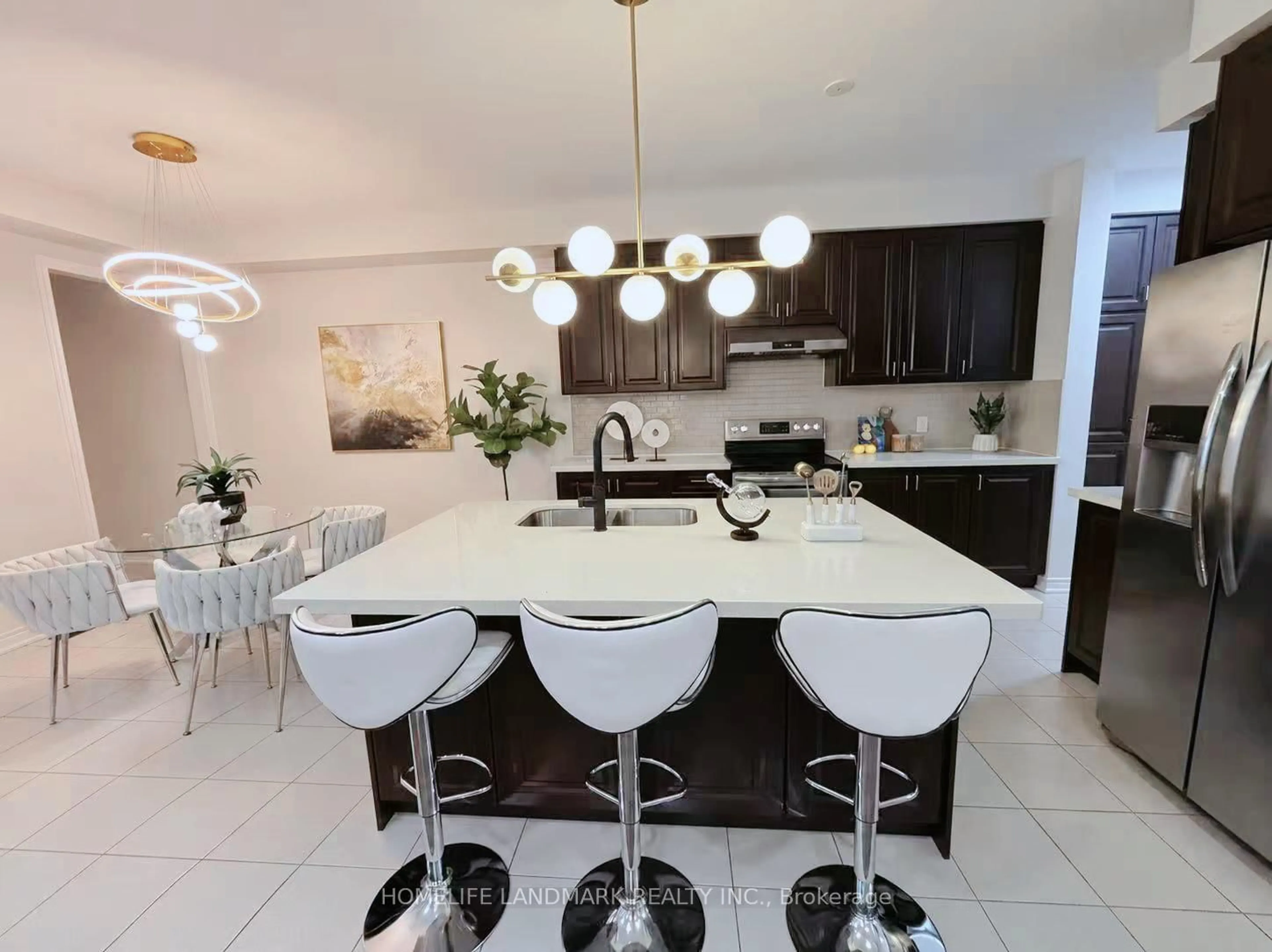 Contemporary kitchen, ceramic/tile floor for 30 Walter Proctor Rd, East Gwillimbury Ontario L9N 0P1