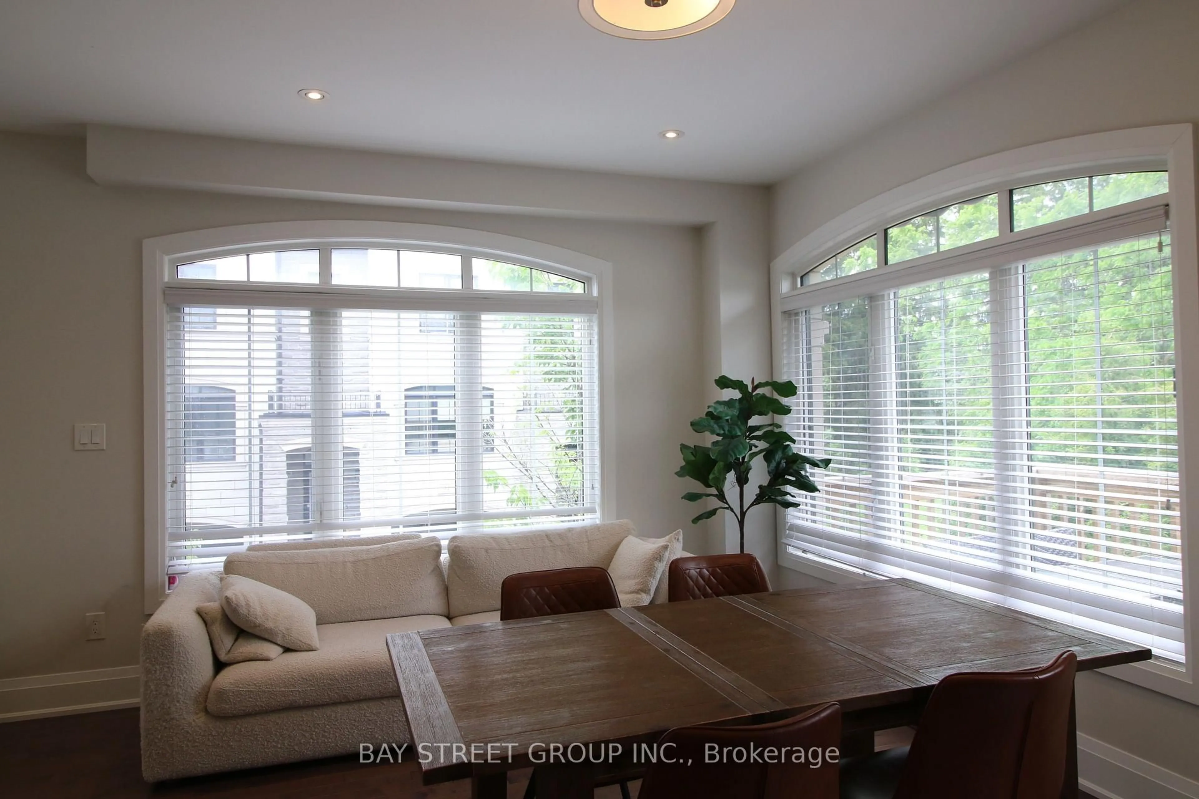 Living room with furniture, wood/laminate floor for 12 Sombrero Lane, Richmond Hill Ontario L4C 6E5