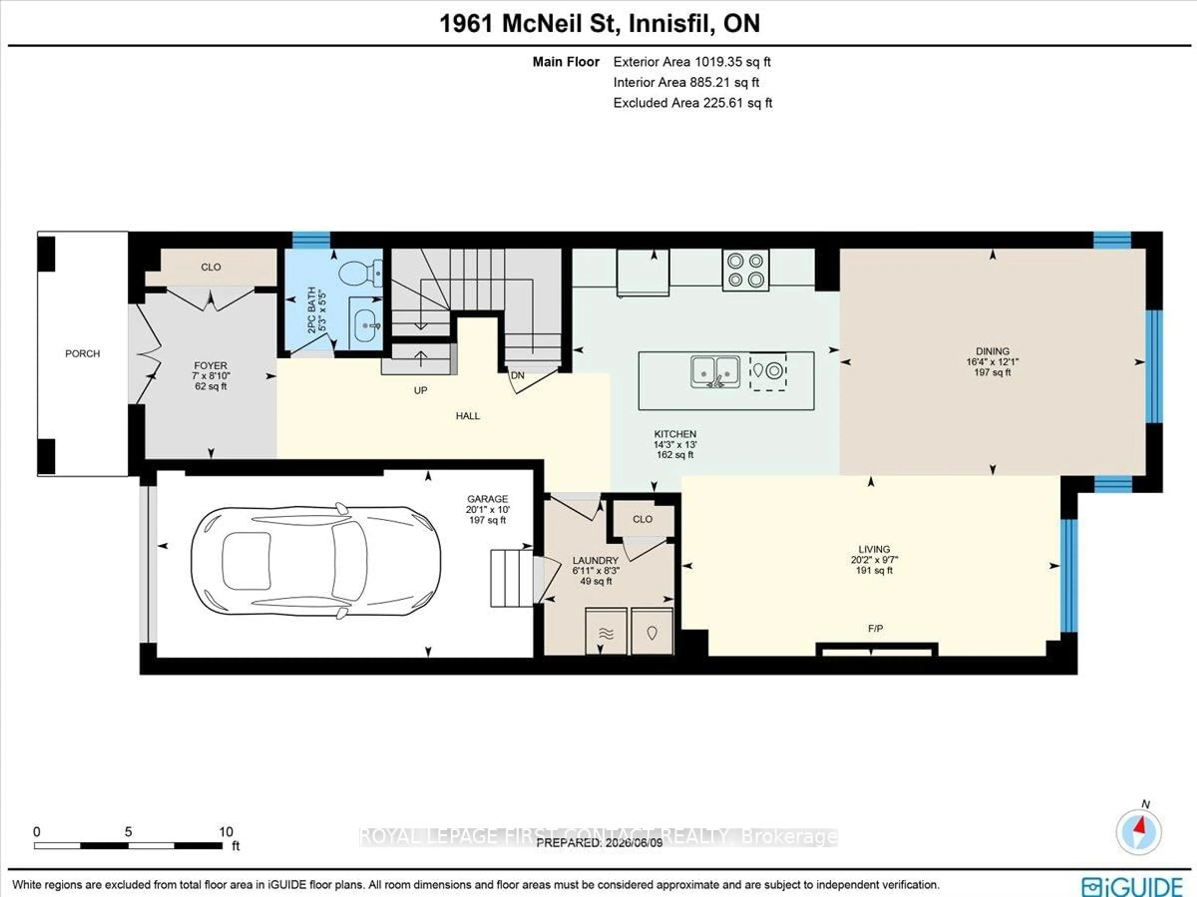 Floor plan for 1961 Mcneil St, Innisfil Ontario L9S 0N8