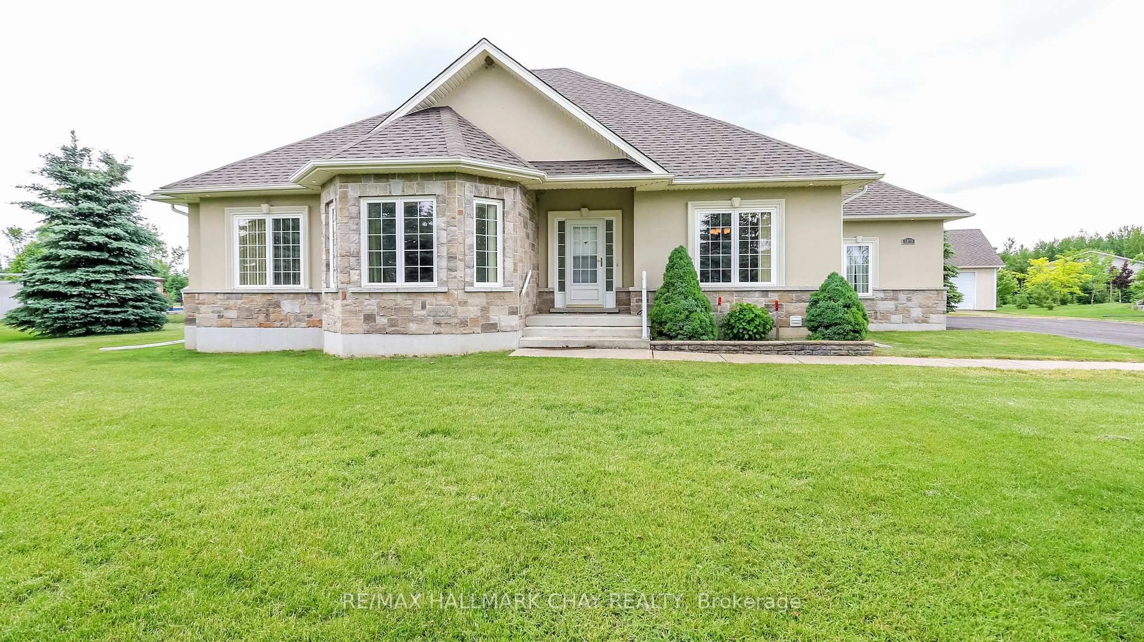 Home with brick exterior material, street for 5807 Old Mill Rd, Essa Ontario L0M 1T0