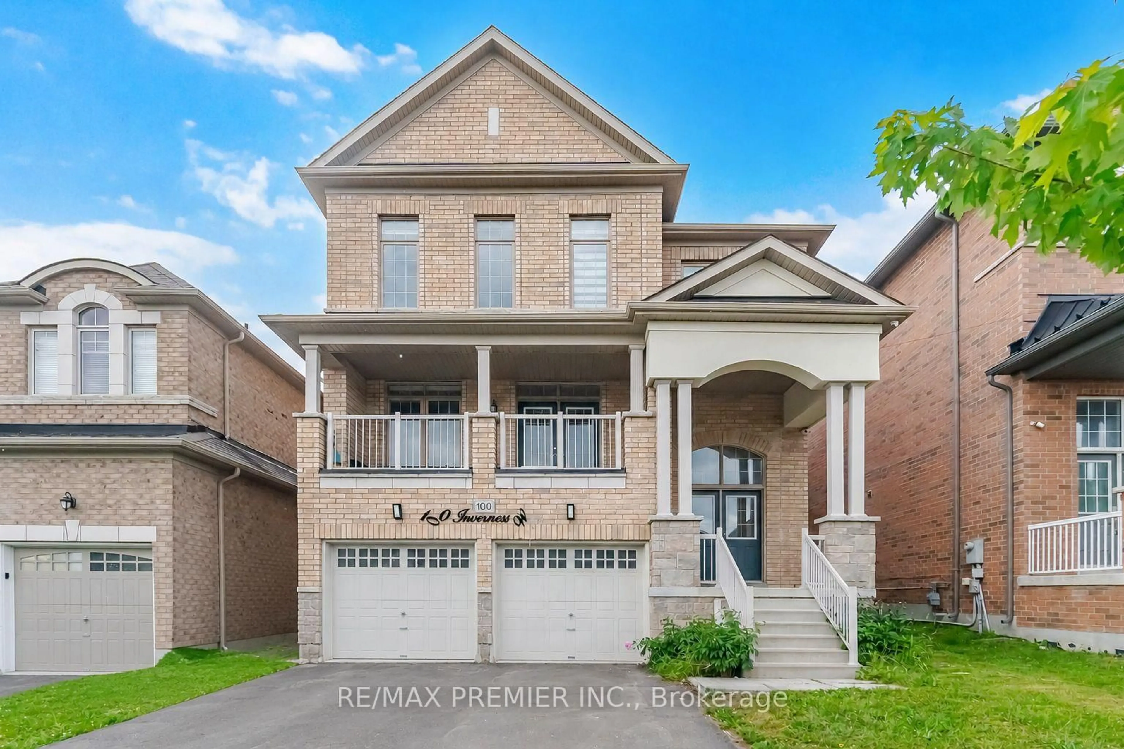 Home with brick exterior material, street for 100 Inverness Way, Bradford West Gwillimbury Ontario L3Z 0W5