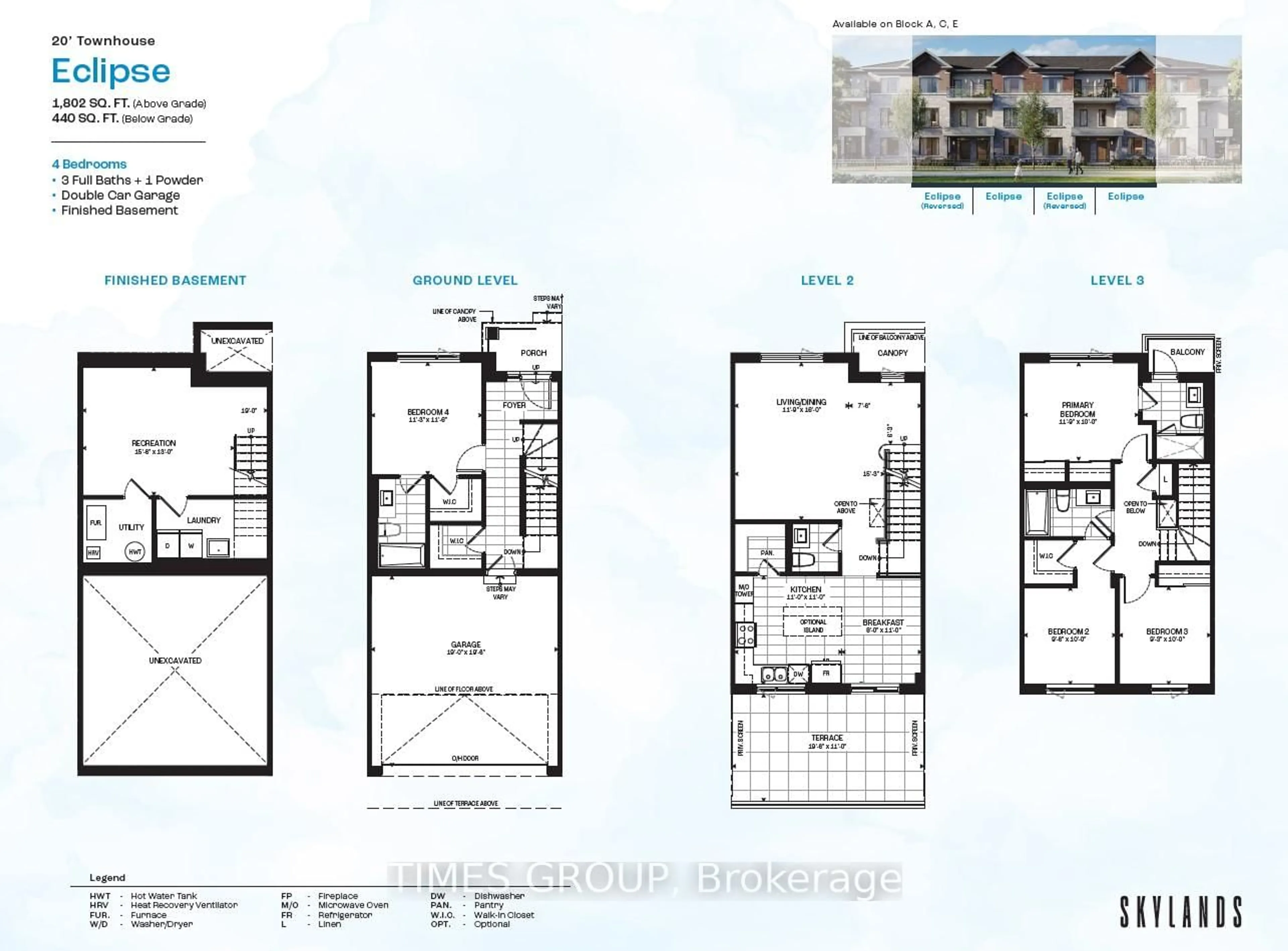 Floor plan for 126 Grimsby Lane, Richmond Hill Ontario L4S 1N3