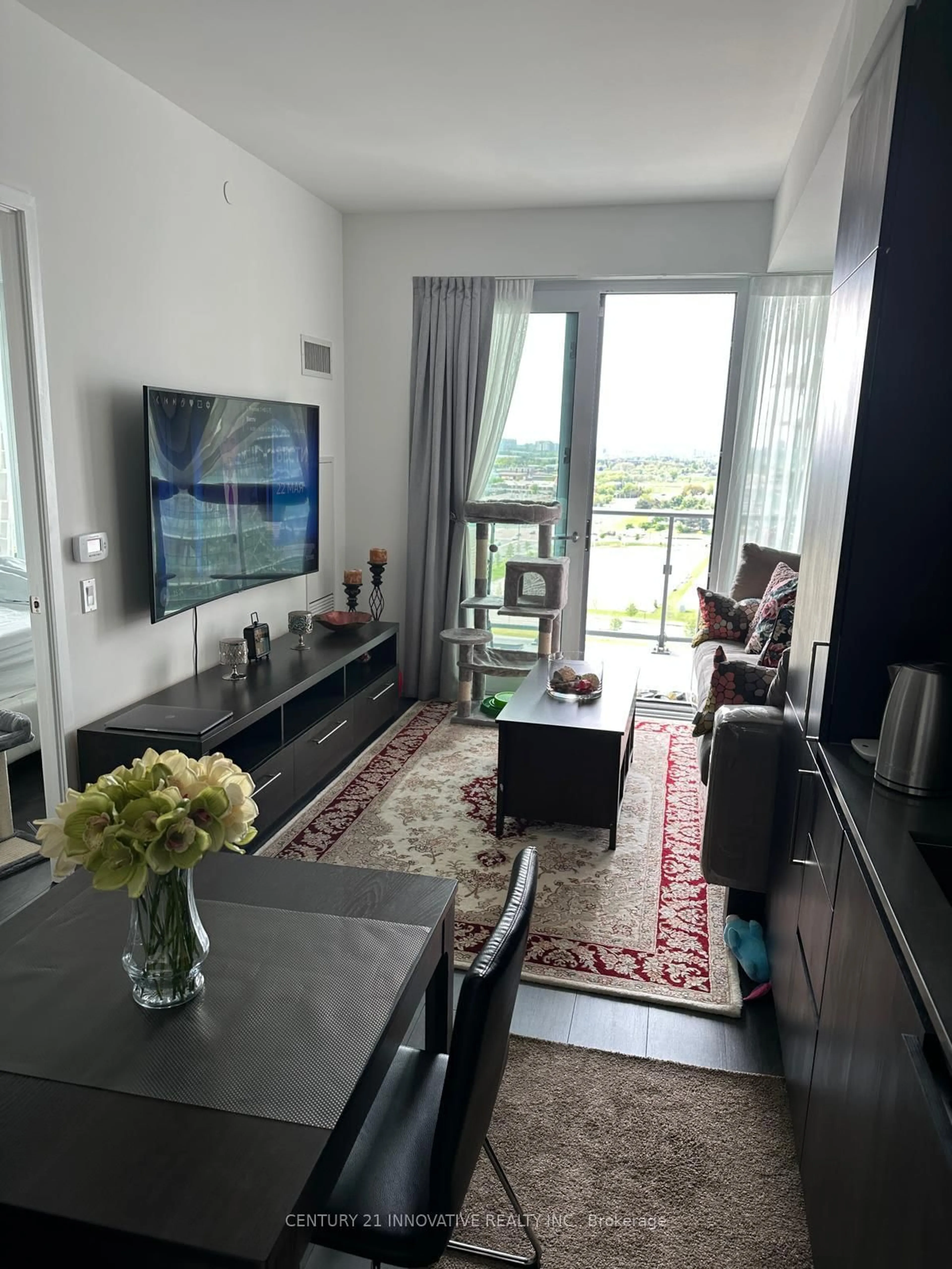 Living room with furniture, unknown for 1000 Portage Pkwy #1509, Vaughan Ontario L4K 0L1
