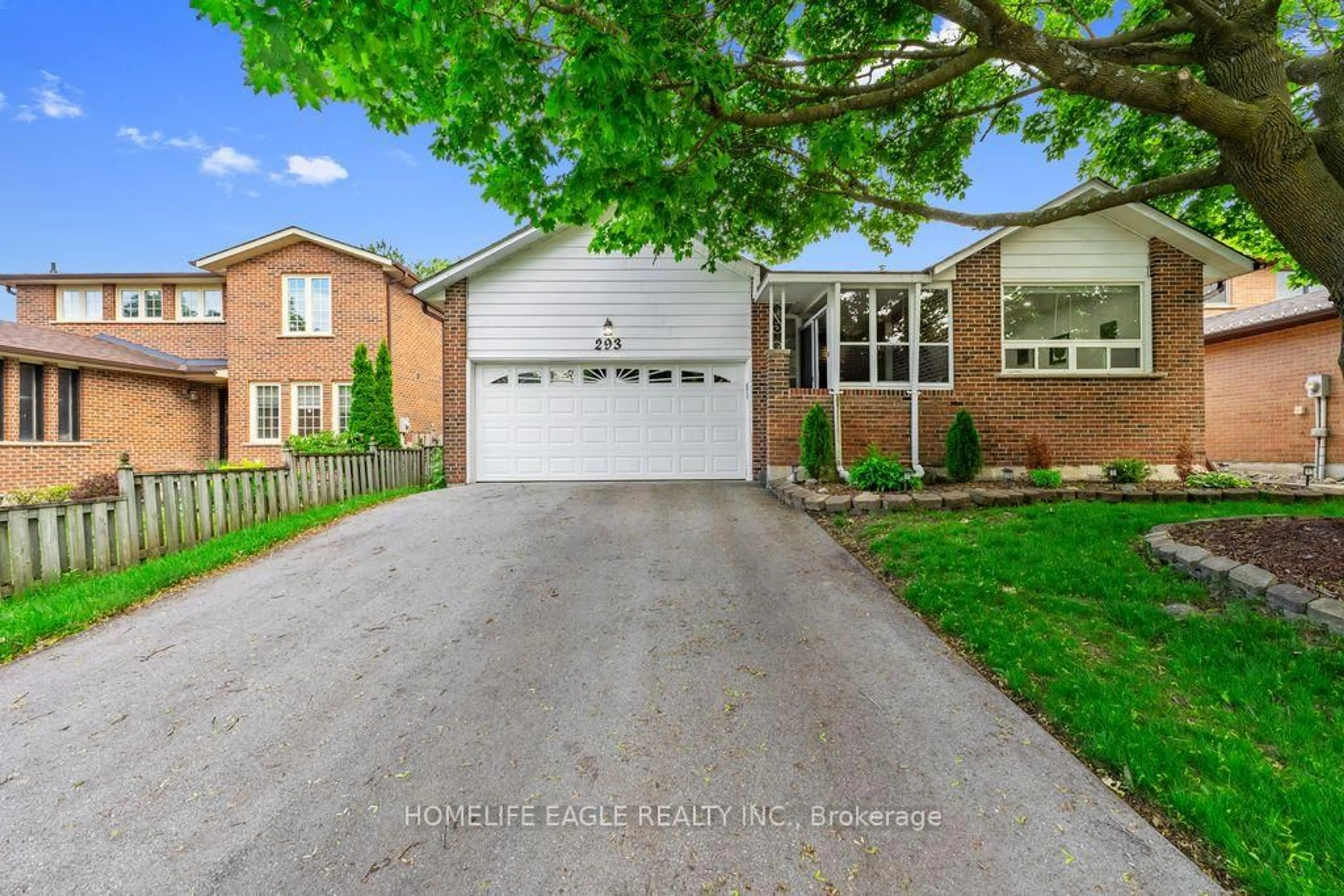 Home with brick exterior material, street for 293 Plymouth Tr, Newmarket Ontario L3Y 6G6