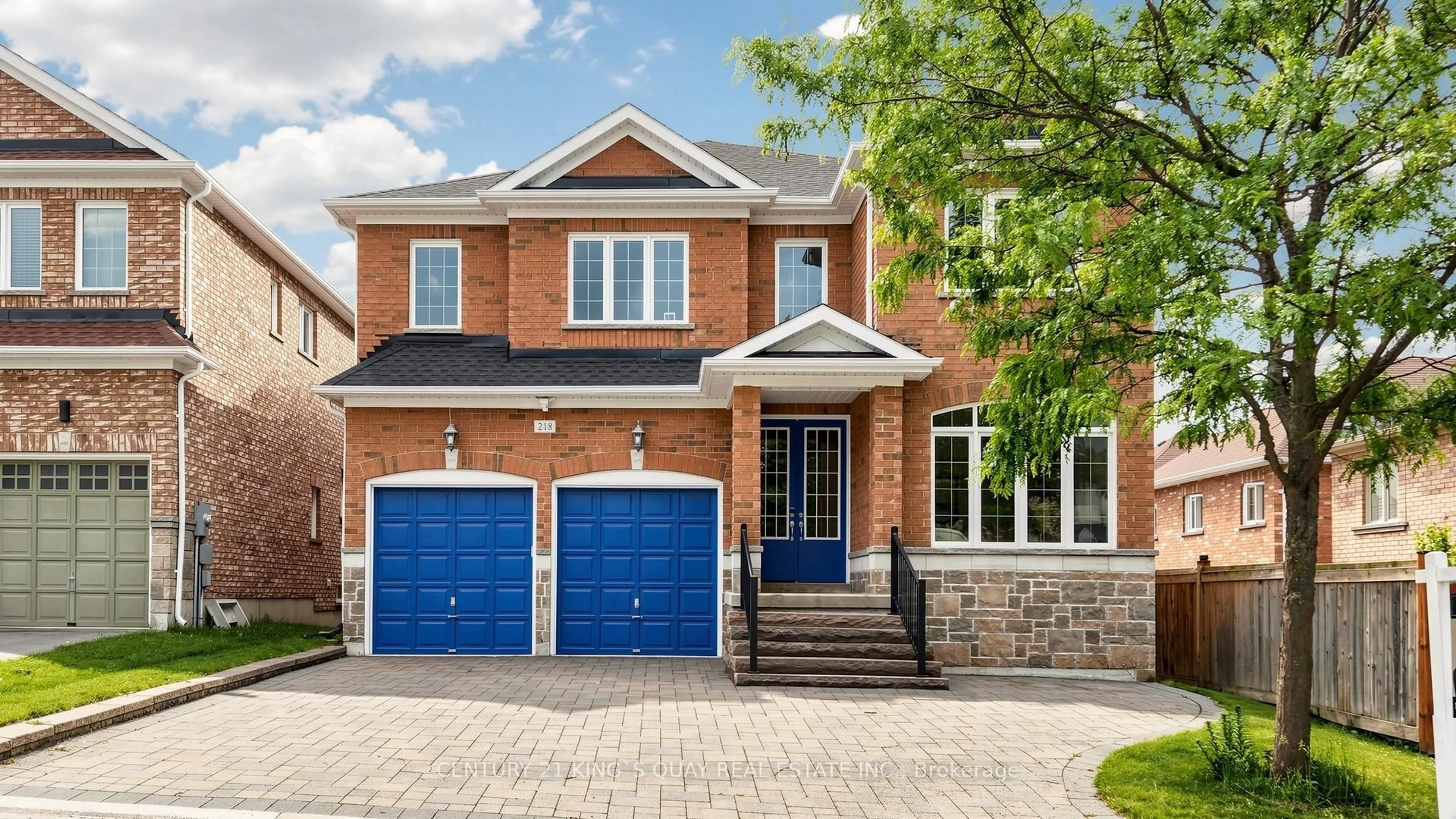 Home with brick exterior material, street for 218 Emma Broadbent Crt, Newmarket Ontario L3X 3K8