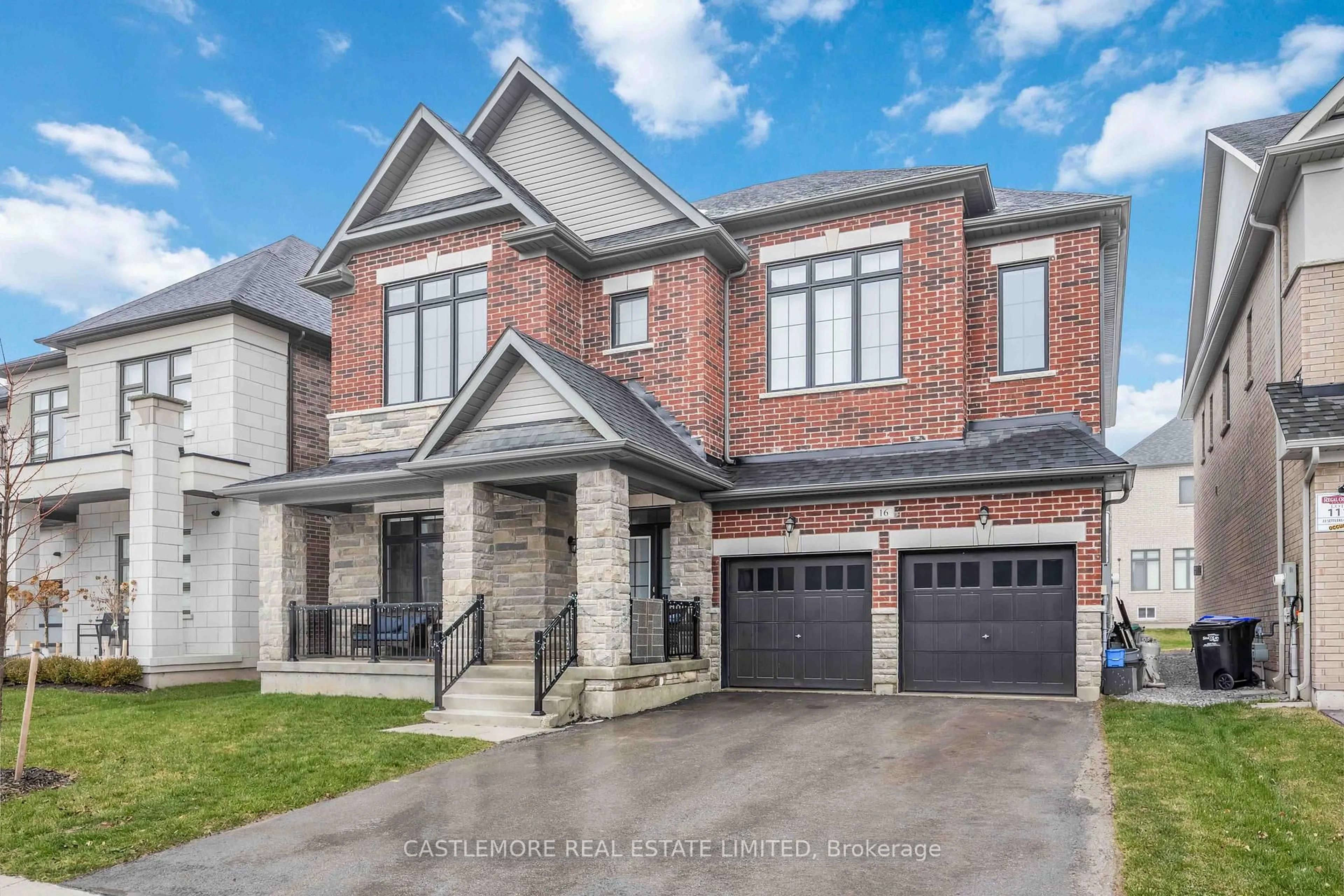 Home with brick exterior material, street for 16 Settlers Cres, Bradford West Gwillimbury Ontario L0G 1W0