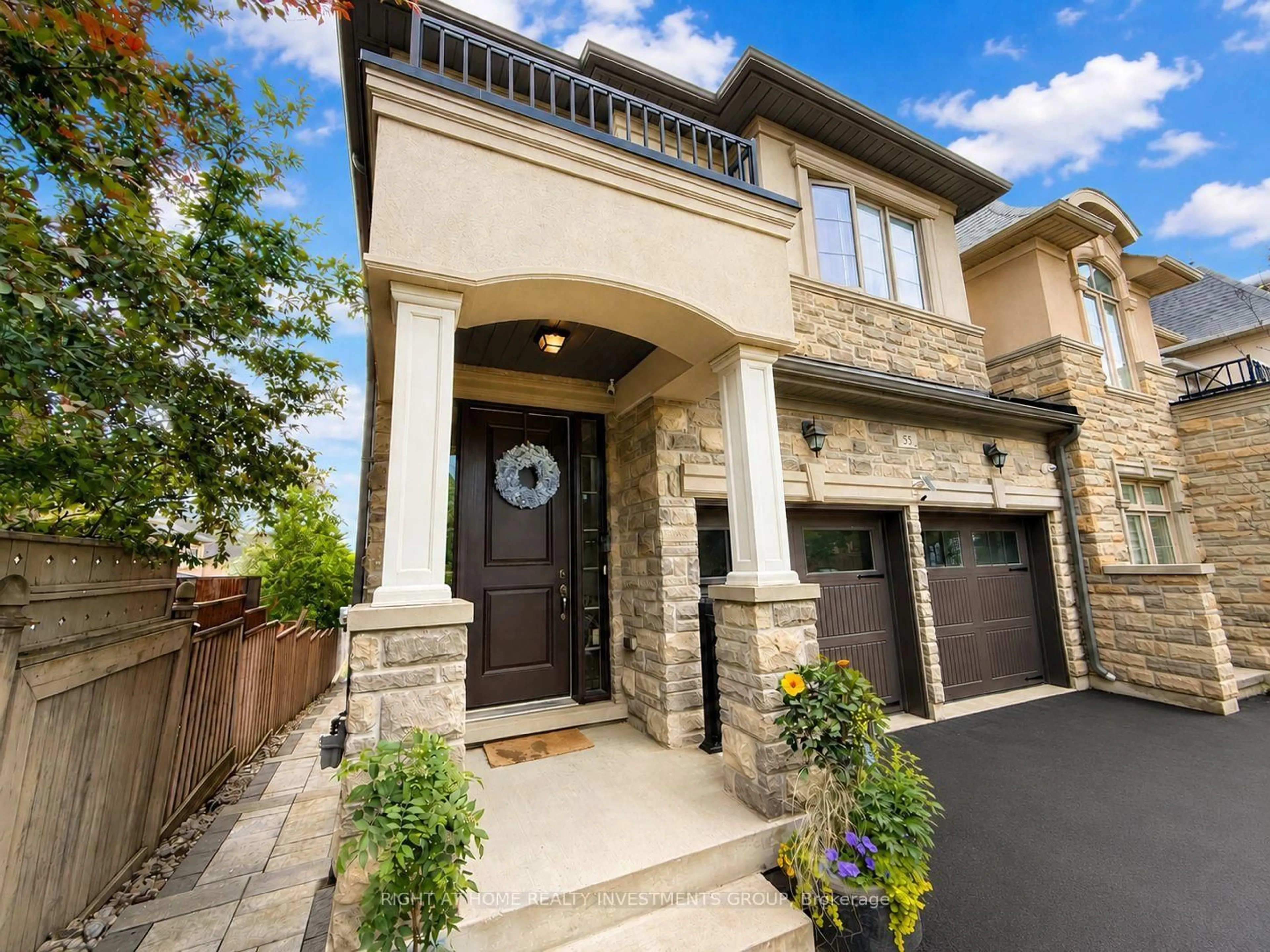 Home with brick exterior material, street for 55 Robert Berry Cres, King Ontario L7B 0M6