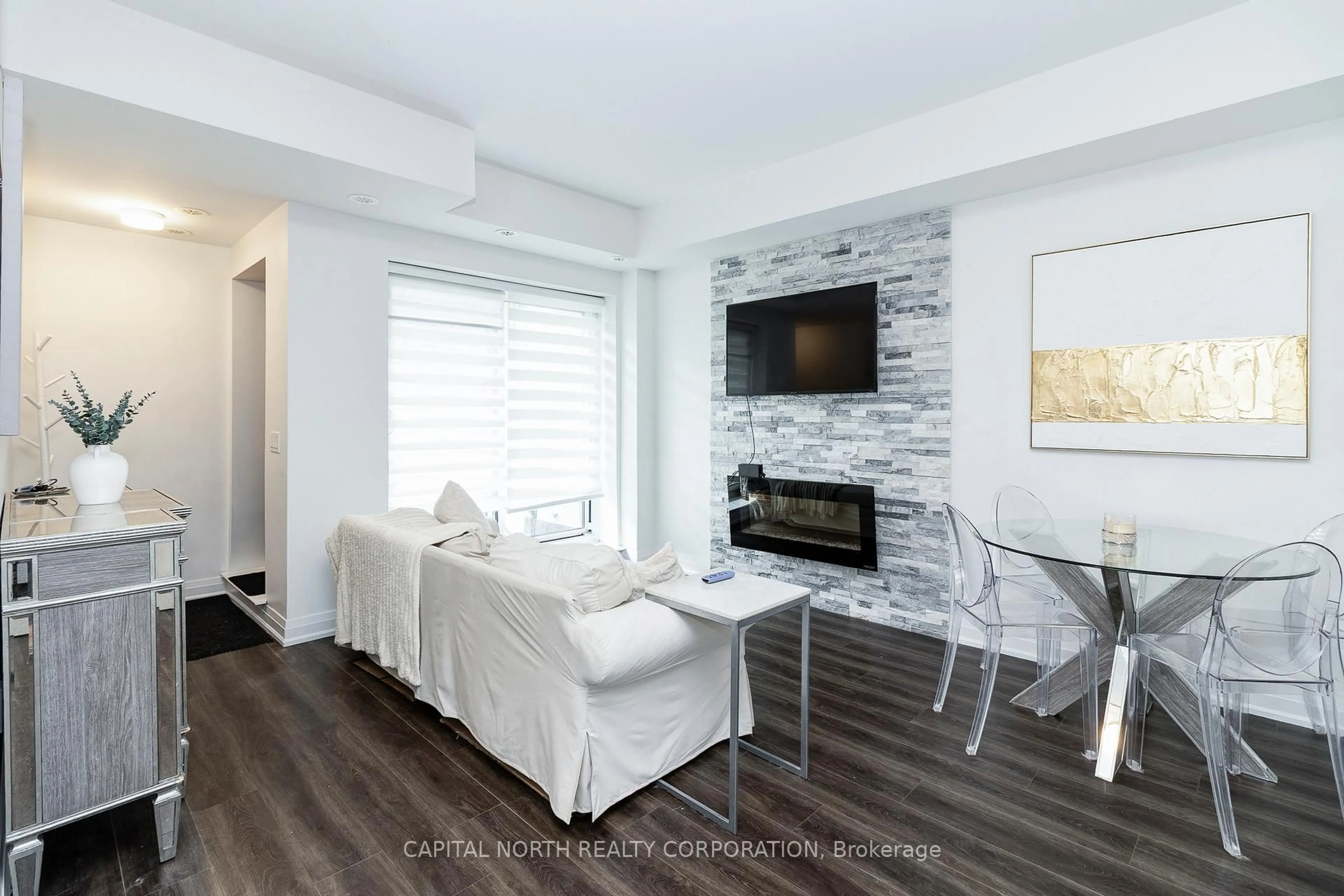 Living room with furniture, unknown for 48 Coles Ave #802, Vaughan Ontario L4L 1L9