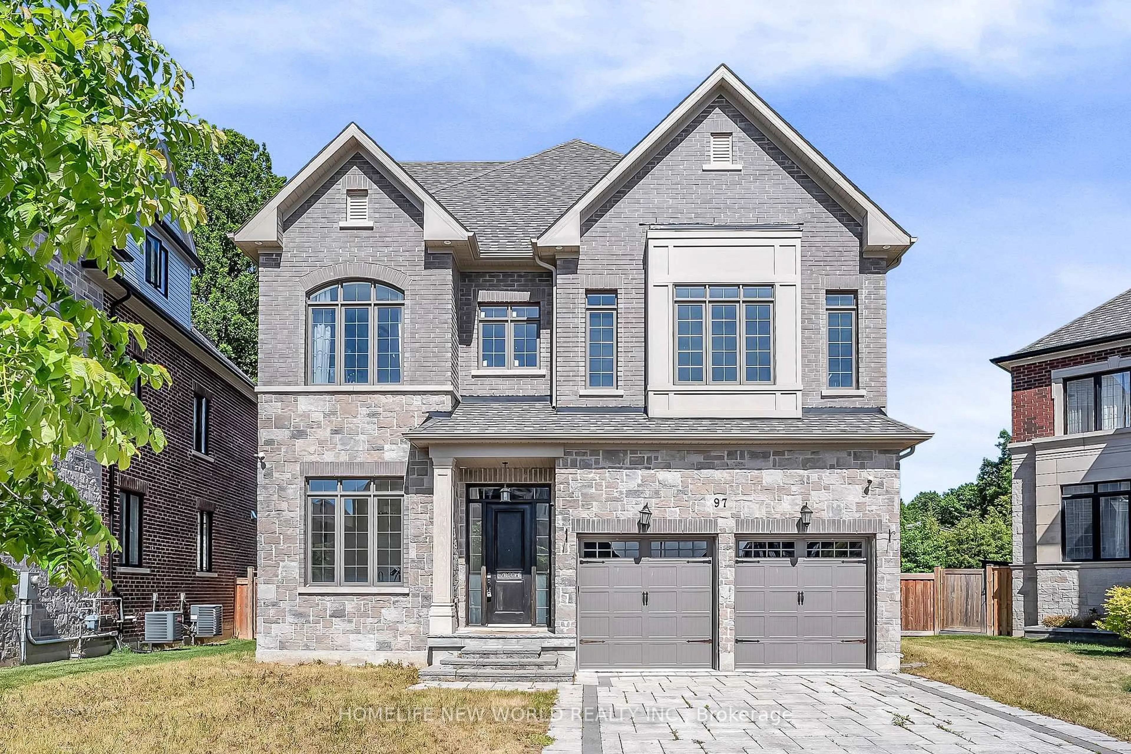 Home with brick exterior material, street for 97 Fitzgerald Ave, Markham Ontario L3R 4Z7