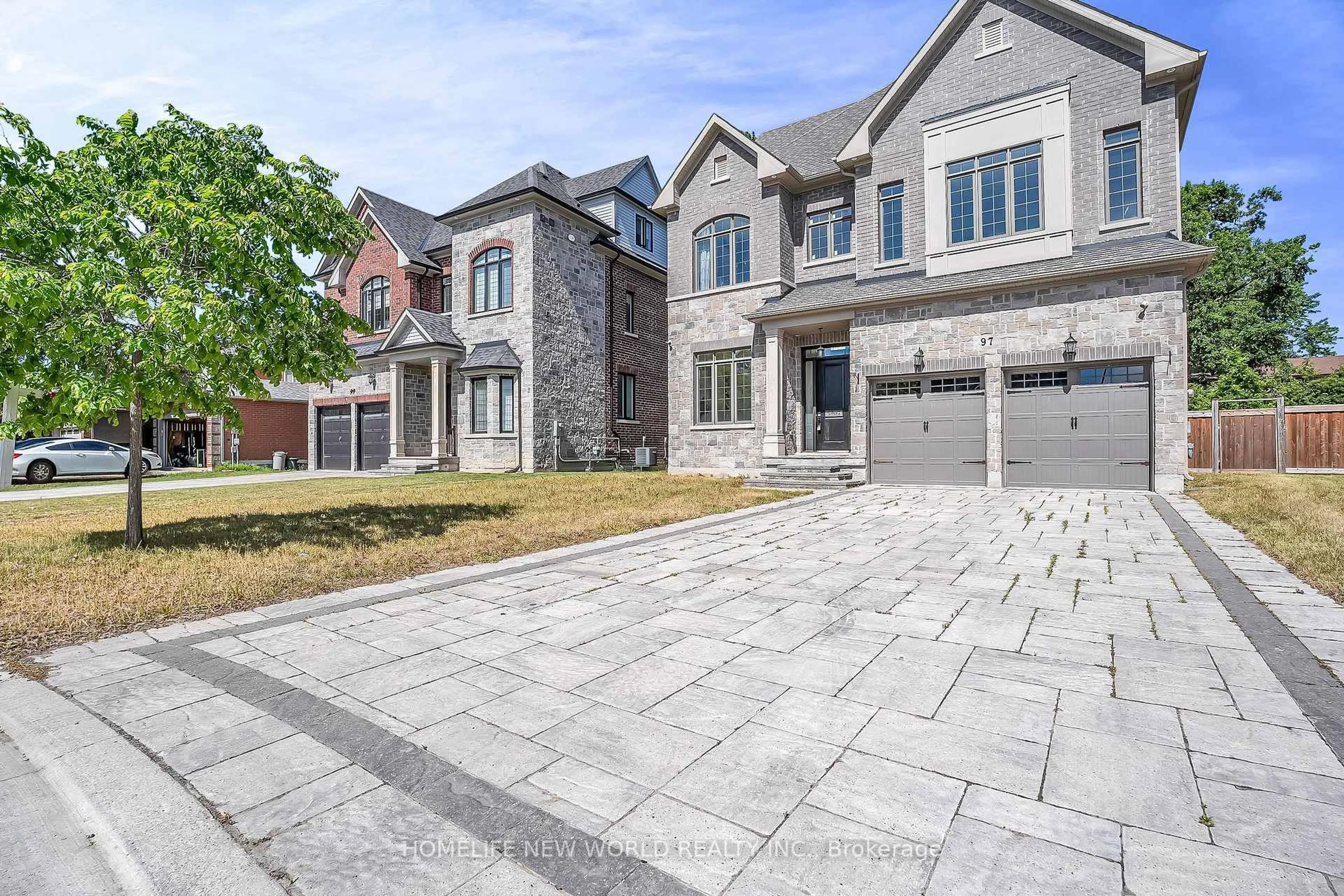 Home with brick exterior material, street for 97 Fitzgerald Ave, Markham Ontario L3R 4Z7