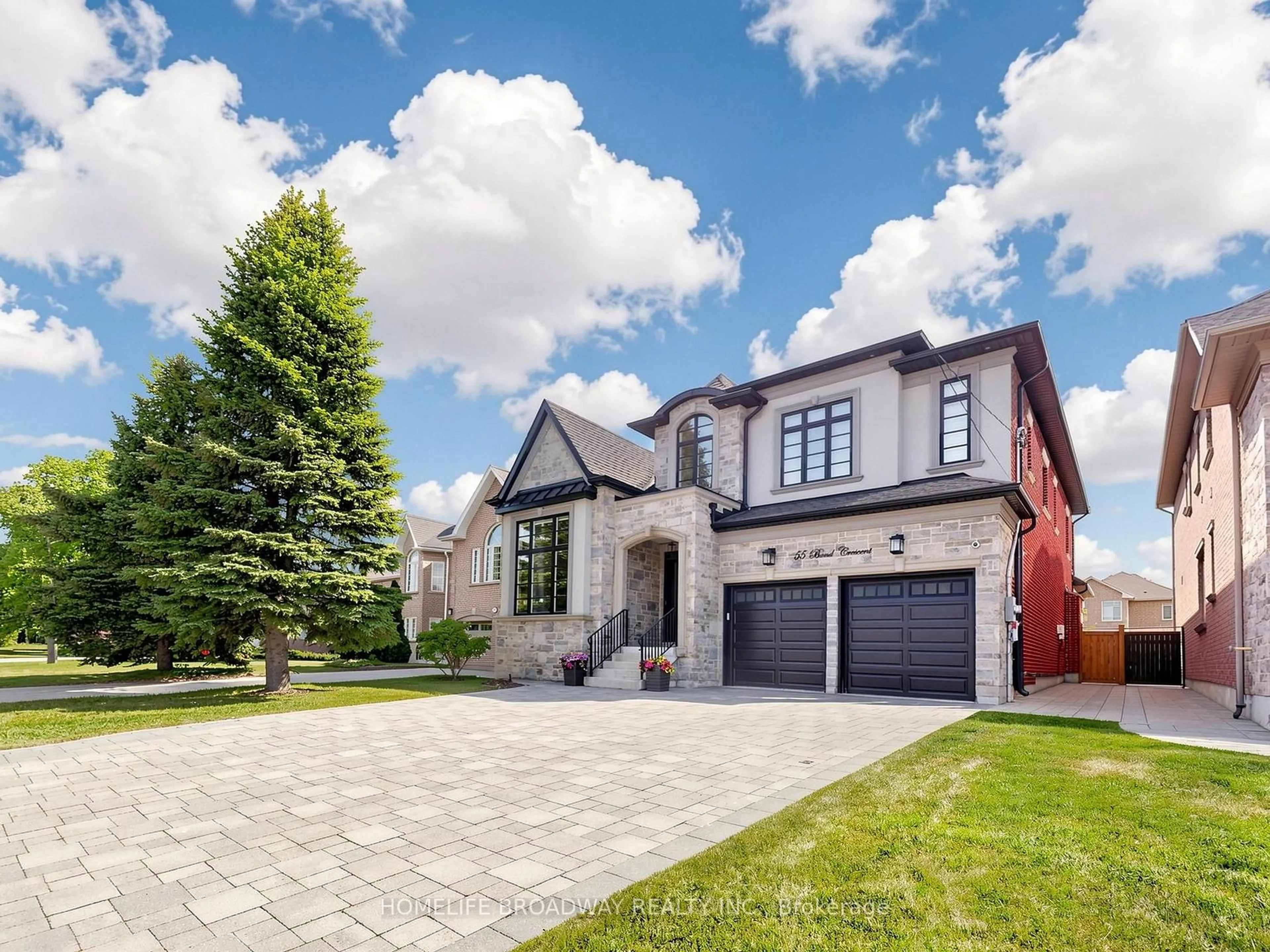 Home with brick exterior material, street for 55 Bond Cres, Richmond Hill Ontario L4E 3K5