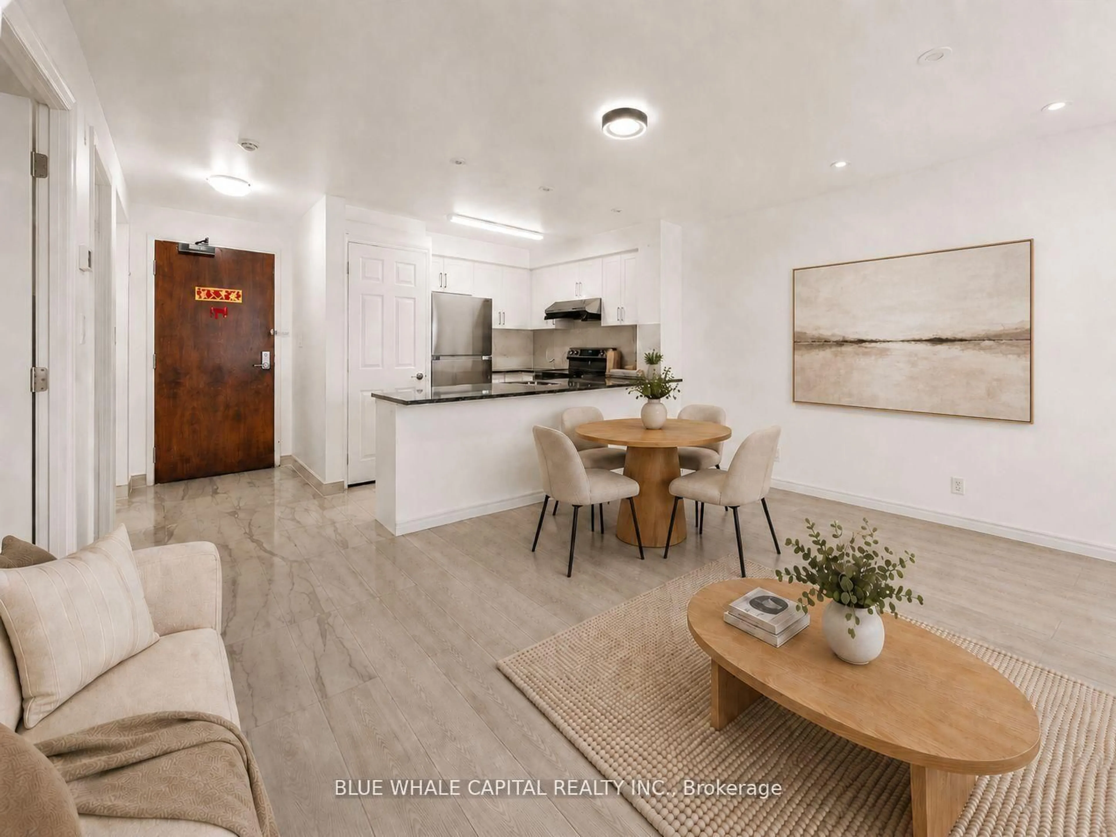 Open concept kitchen, unknown for 4600 Steeles Ave #202, Markham Ontario L3R 5J1