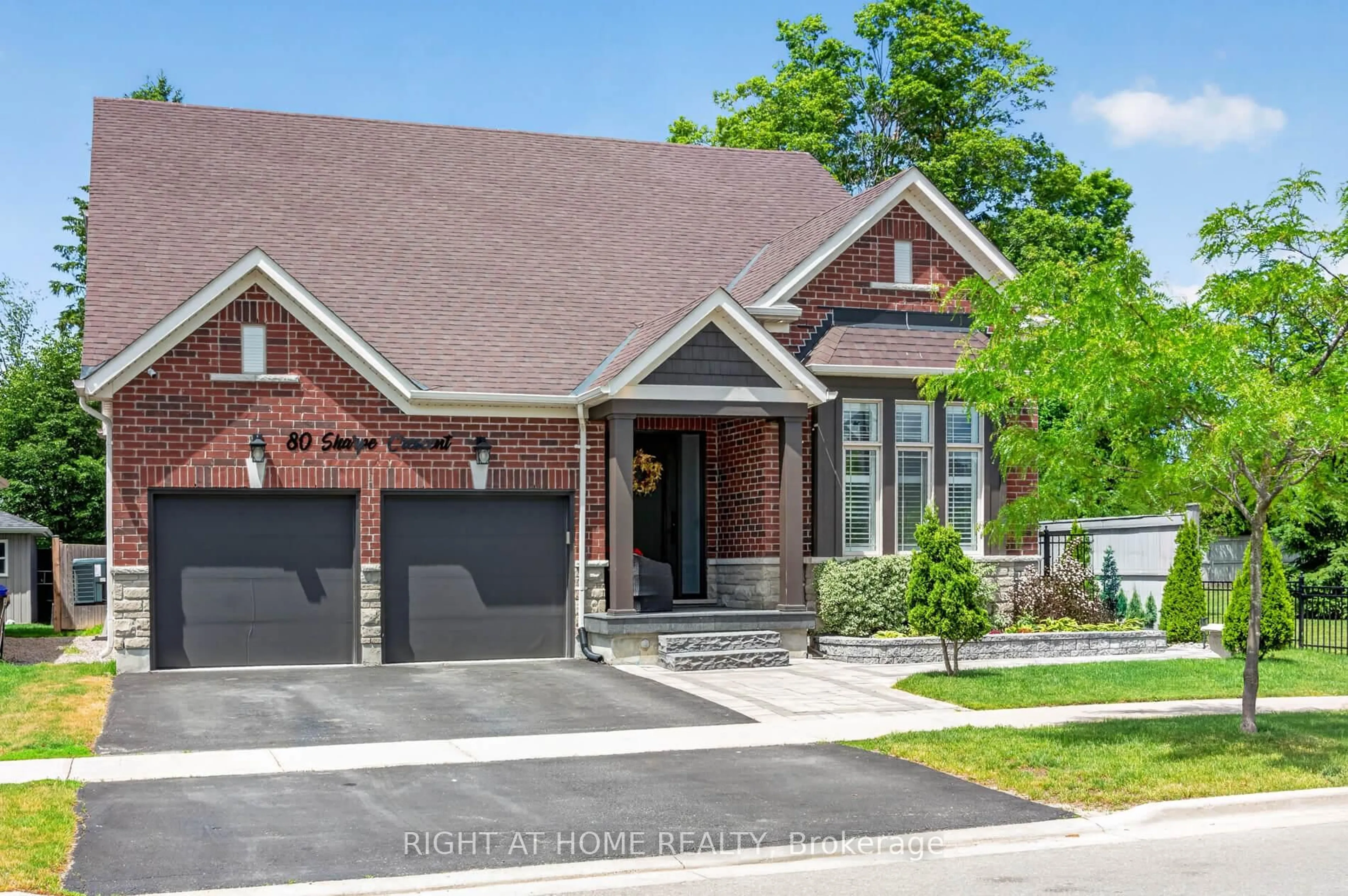 Home with brick exterior material, street for 80 Sharpe Cres, New Tecumseth Ontario L0G 1W0