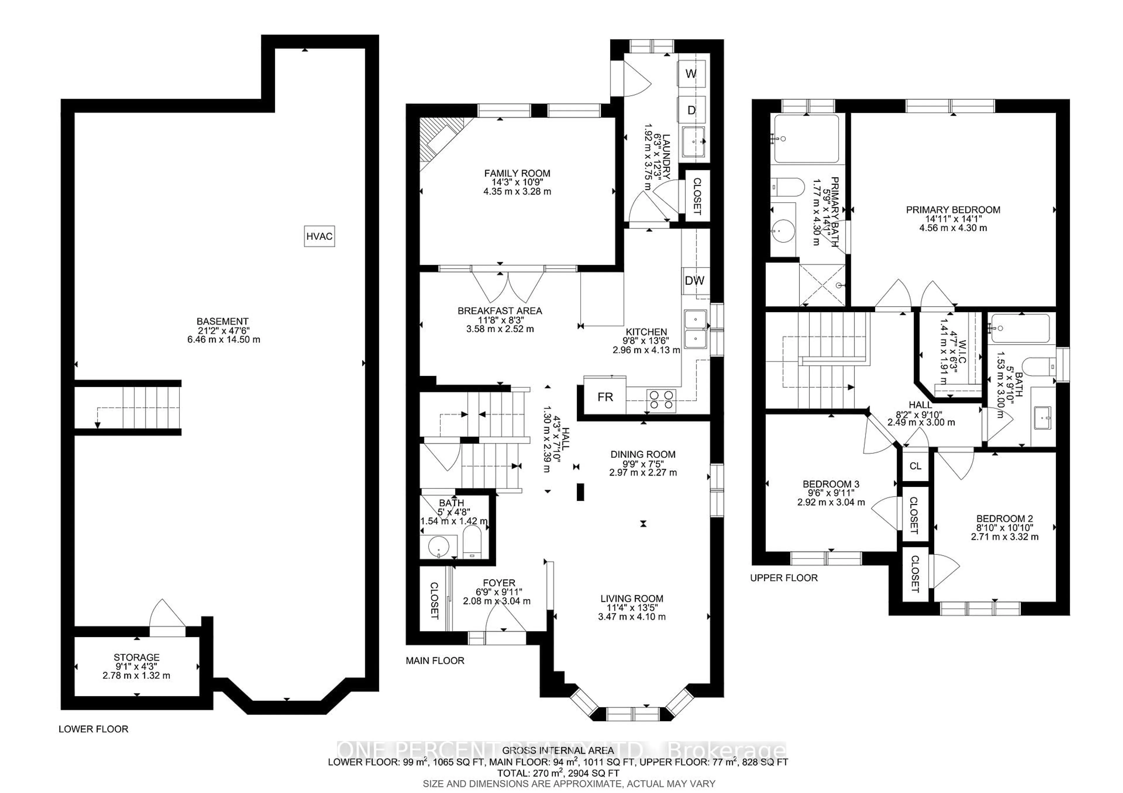 Floor plan for 73 Andriana Cres, Markham Ontario L6B 0C7