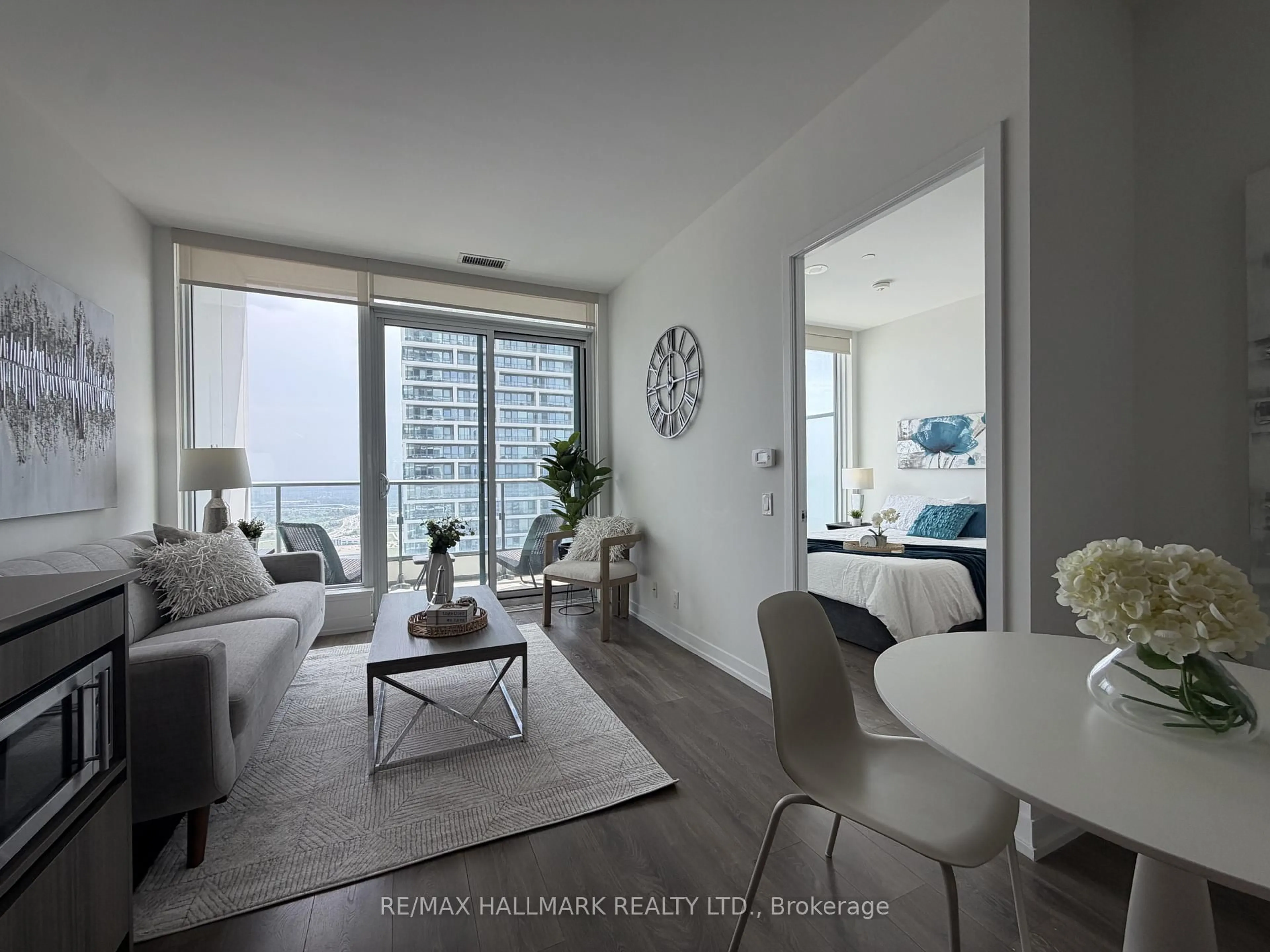 Living room with furniture, unknown for 898 Portage Pkwy #4308, Vaughan Ontario L4K 0J6
