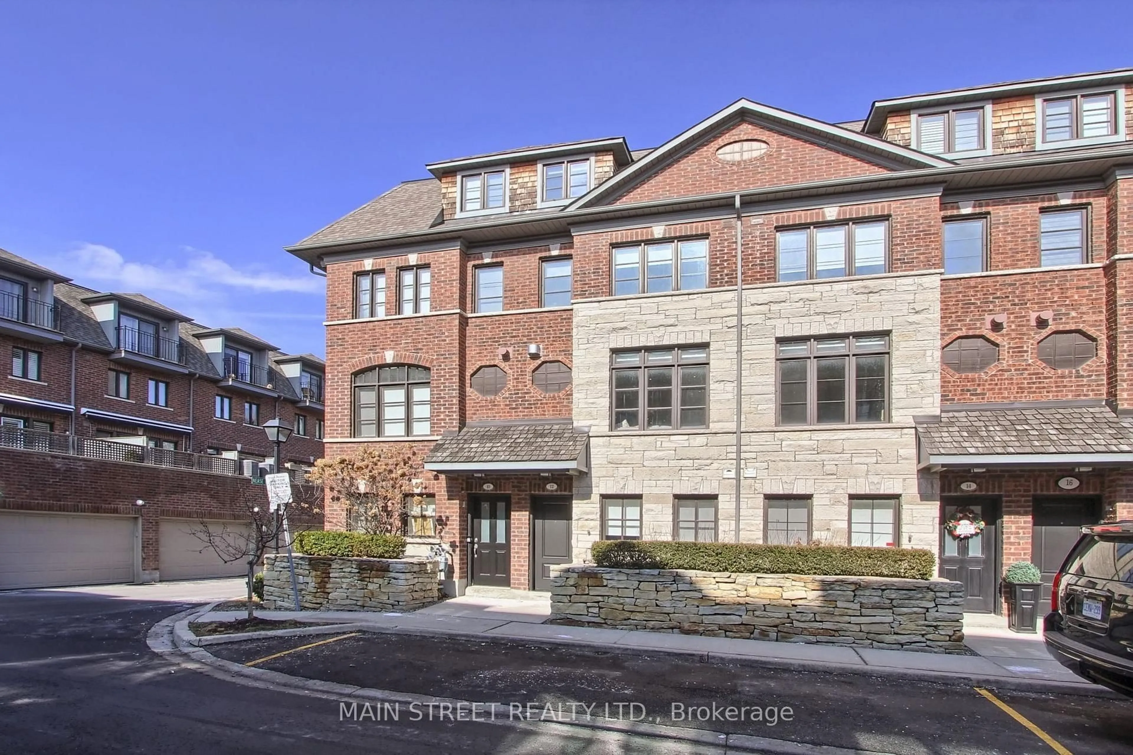 Home with brick exterior material, street for 12 Powseland Cres #27, Vaughan Ontario L4L 0C5