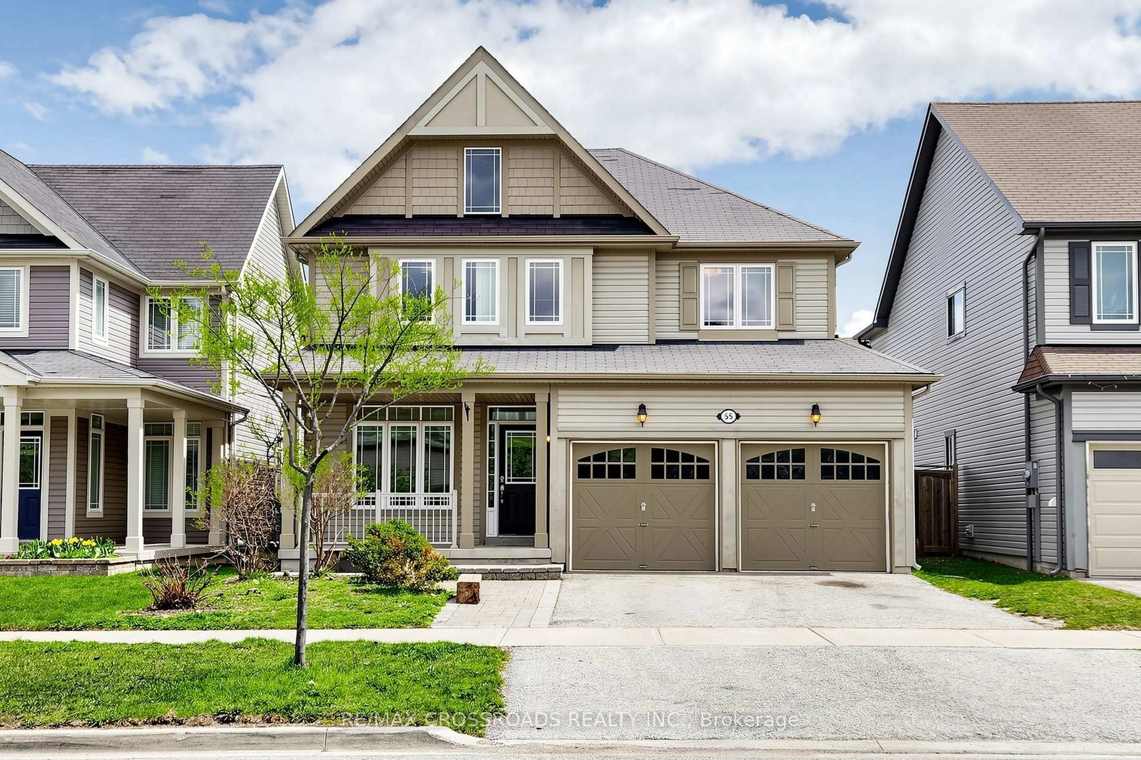 Home with brick exterior material, street for 55 John Link Ave, Georgina Ontario L0E 1R0