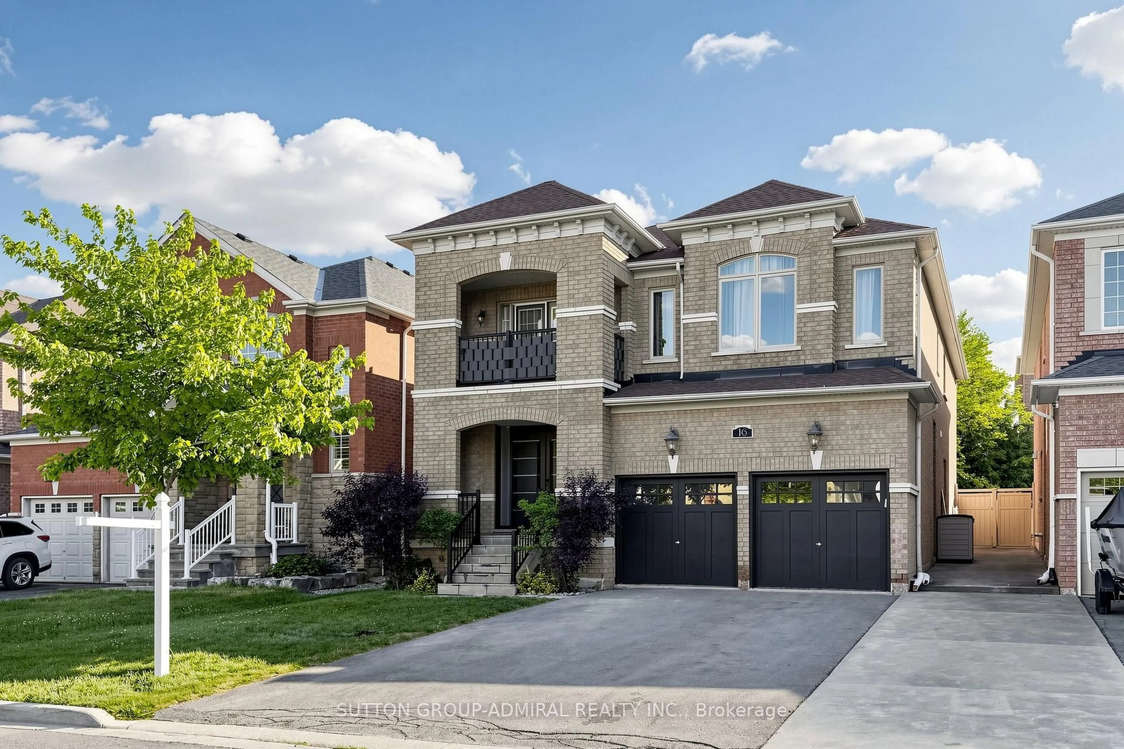Home with brick exterior material, street for 16 Cherry Bush Rd, Vaughan Ontario L6A 0R9