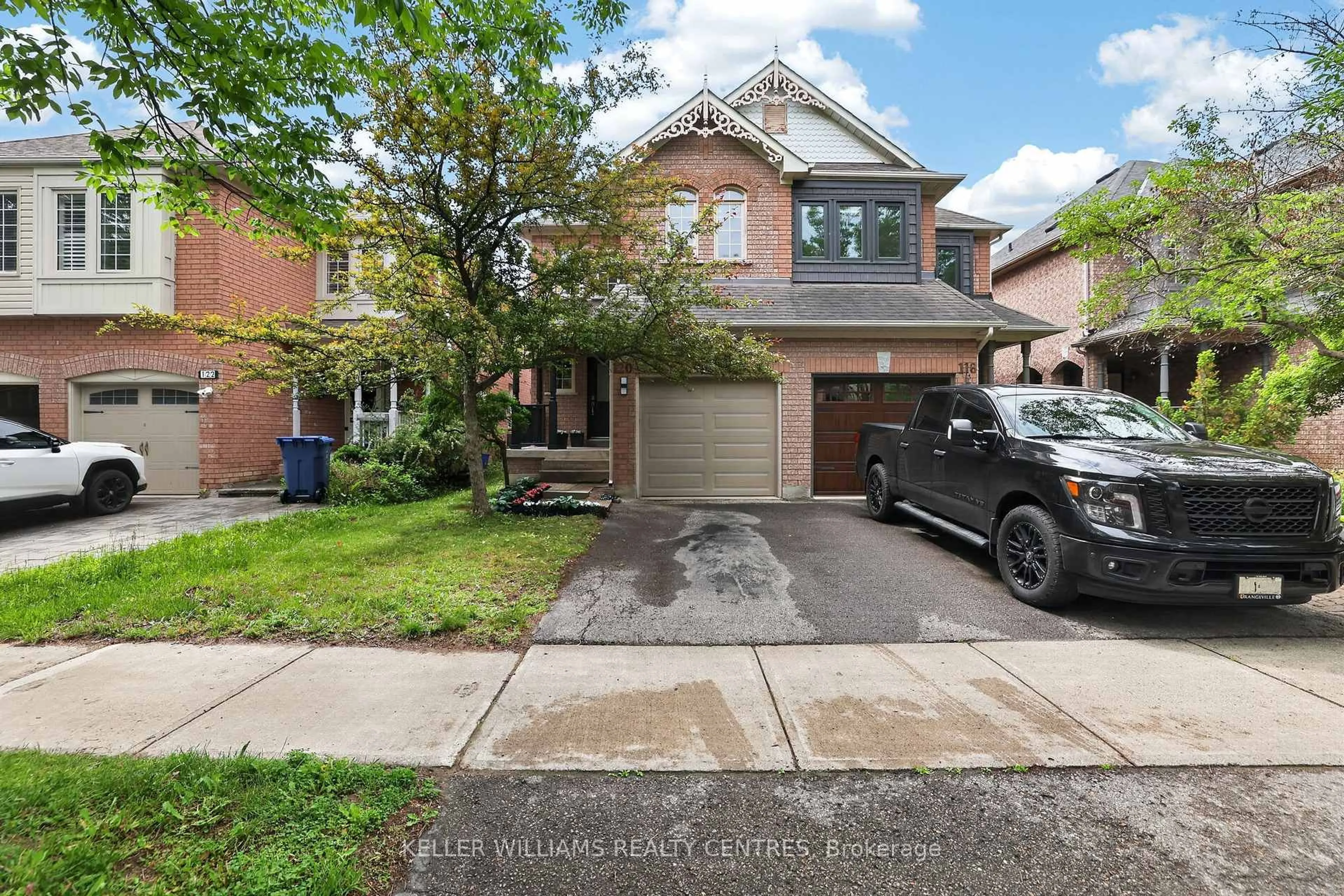 Home with brick exterior material, street for 120 Woodroof Cres, Aurora Ontario L4G 7H2