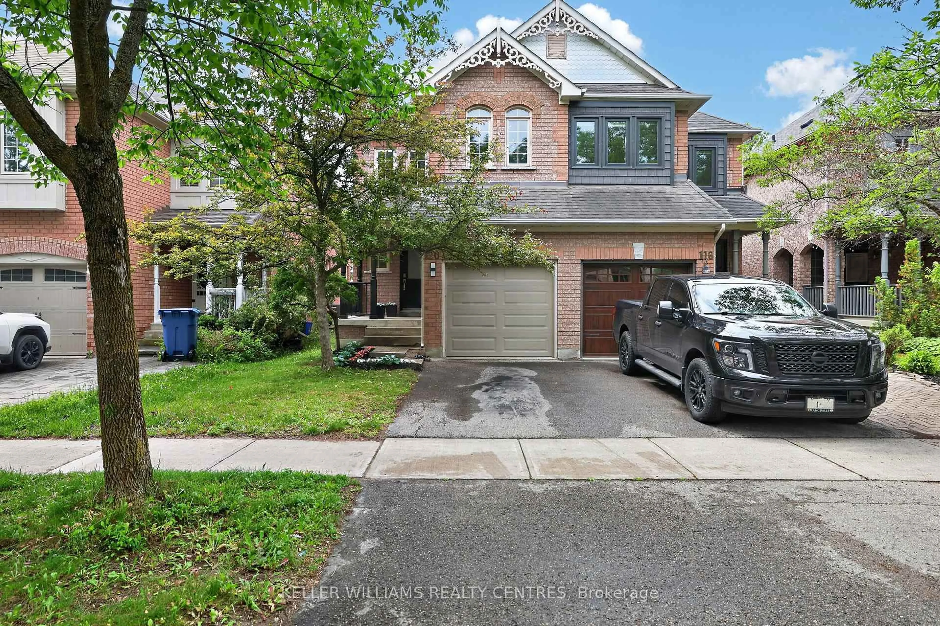 Home with brick exterior material, street for 120 Woodroof Cres, Aurora Ontario L4G 7H2