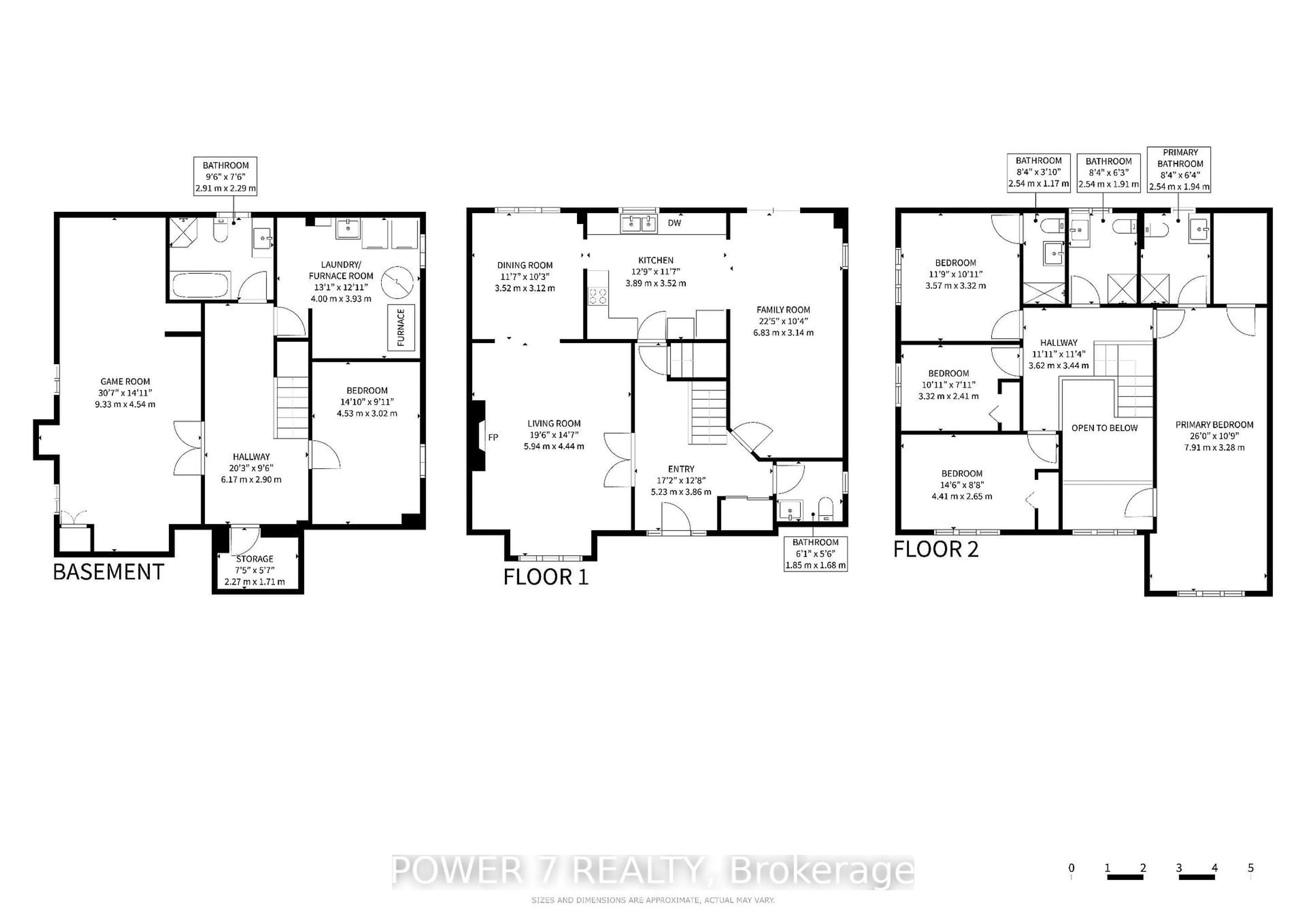 Floor plan for 74 Sylvan Cres, Richmond Hill Ontario L4E 3A5