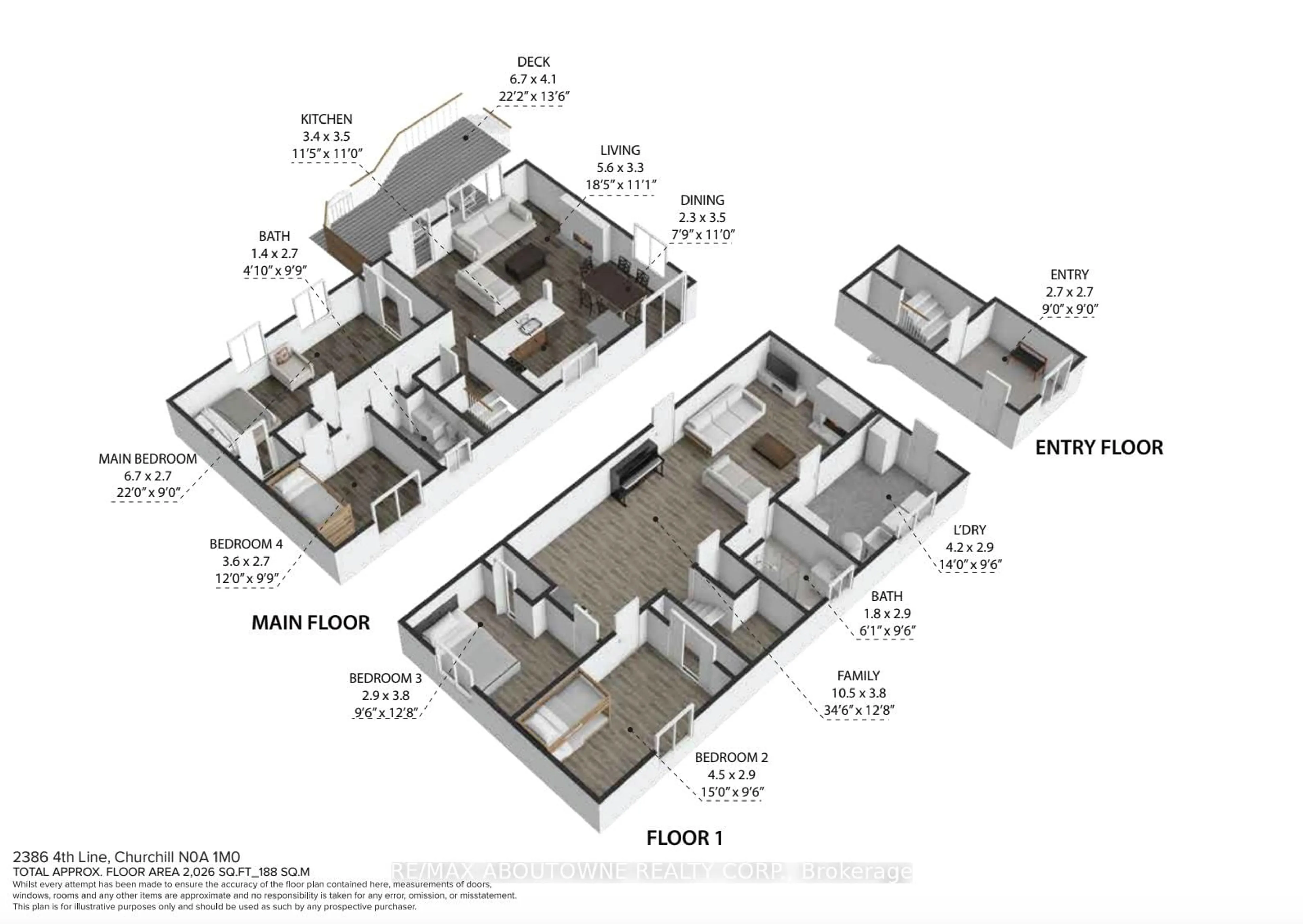 Floor plan for 2386 4th Line, Innisfil Ontario L0L 1K0