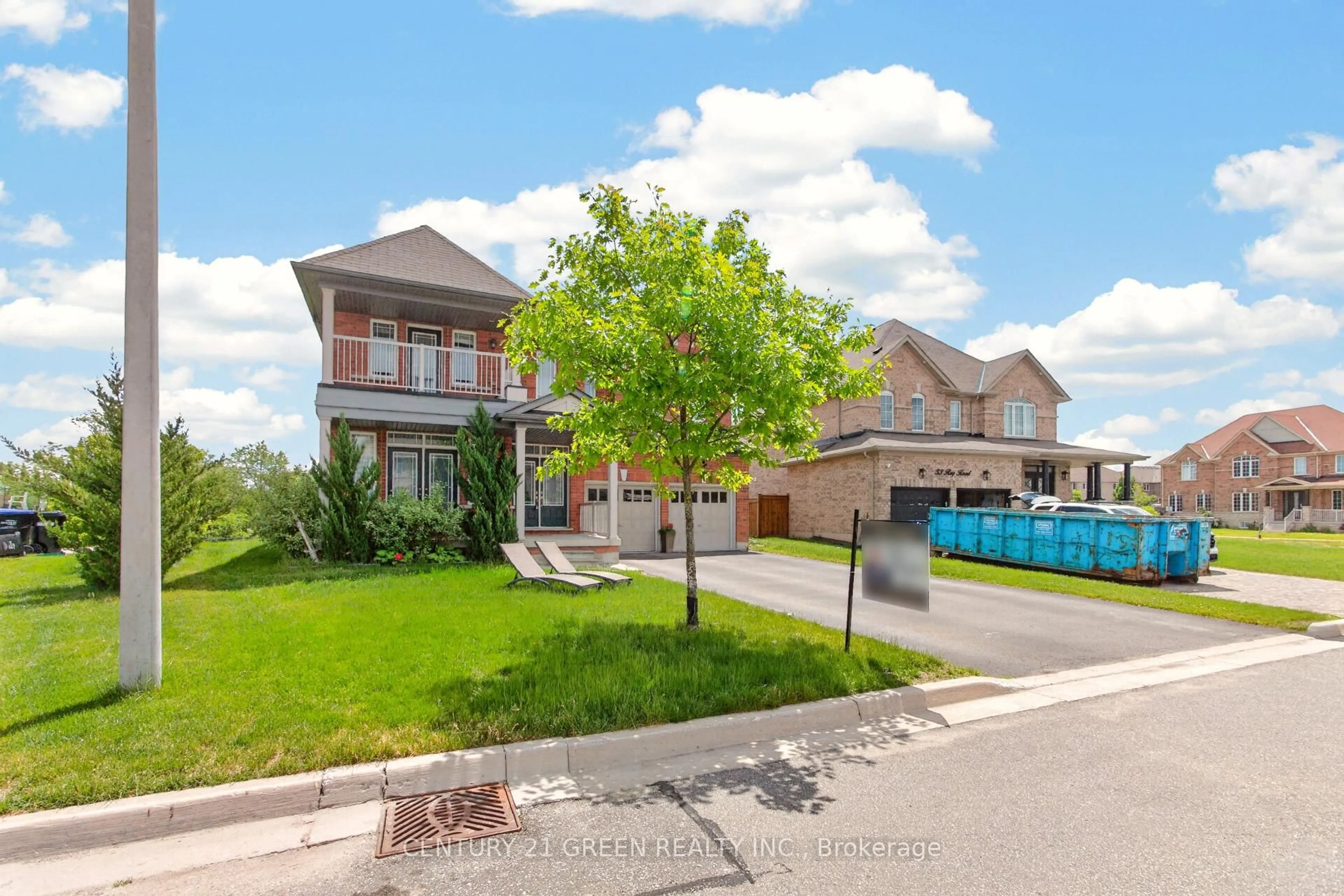 A pic from outside/outdoor area/front of a property/back of a property/a pic from drone, street for 35 Roy Rd, New Tecumseth Ontario L0G 1W0