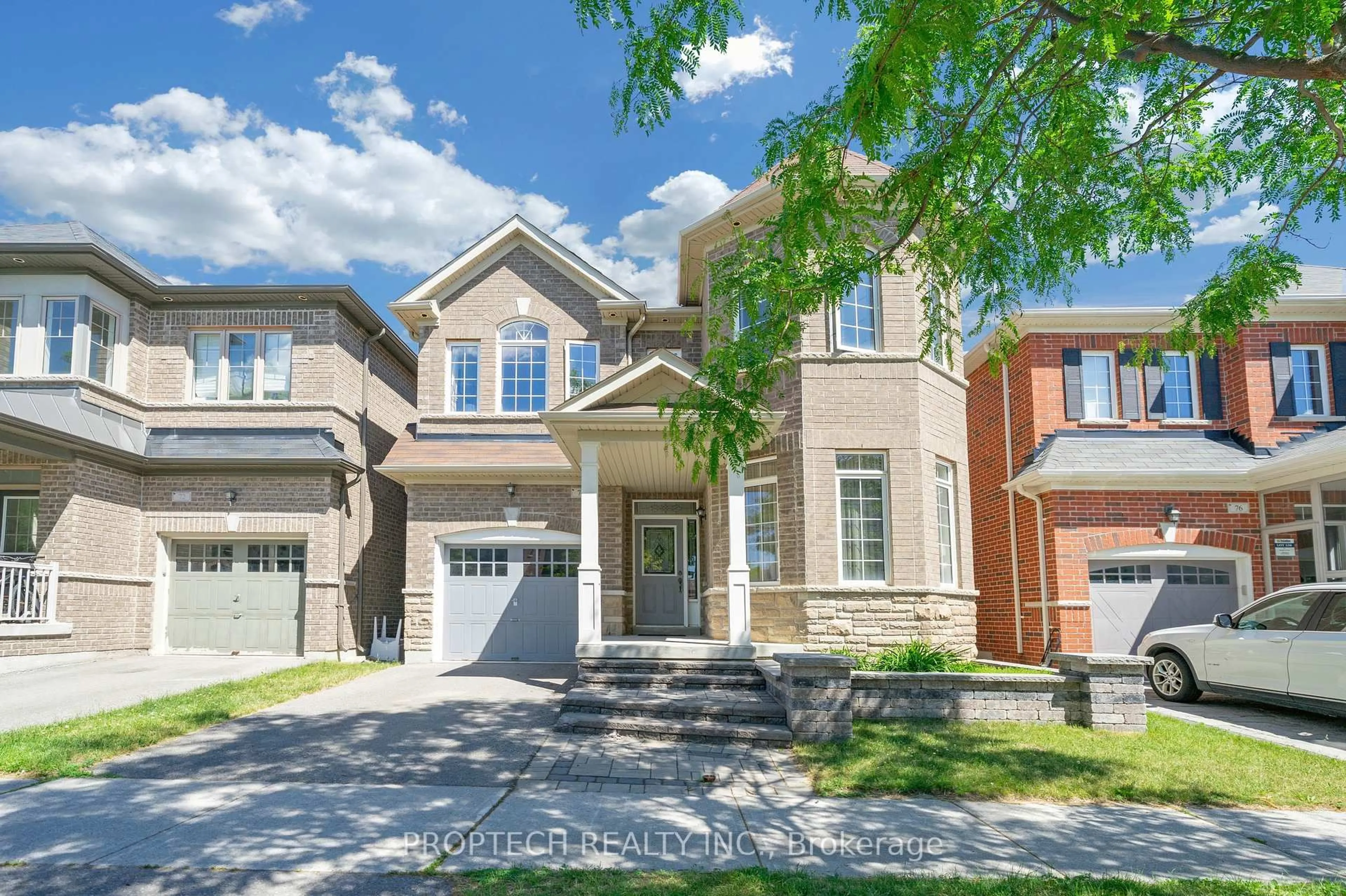 Home with brick exterior material, street for 74 Manila Ave, Markham Ontario L6C 0R7