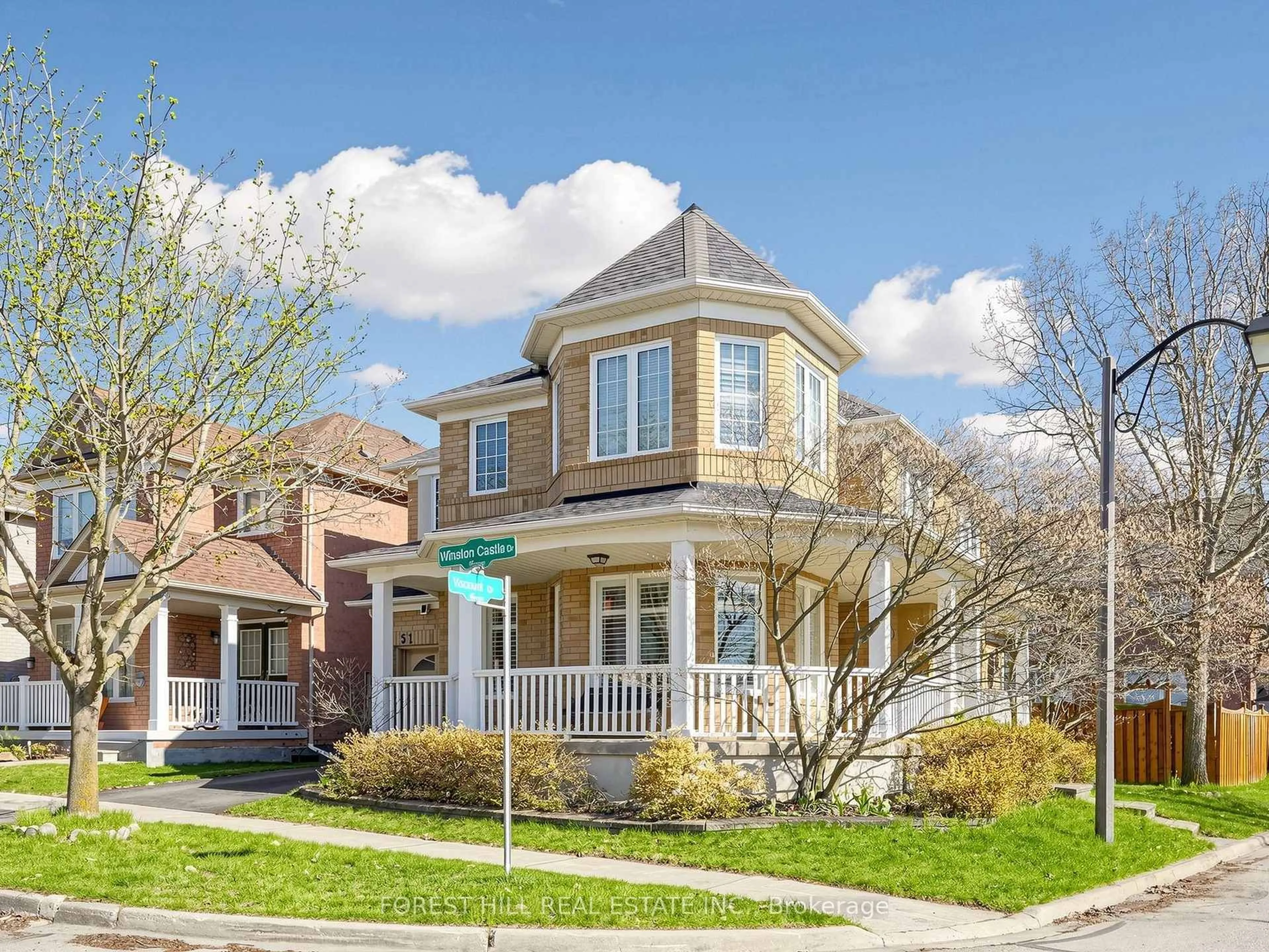 Home with brick exterior material, street for 51 Winston Castle Dr, Markham Ontario L6C 2B5