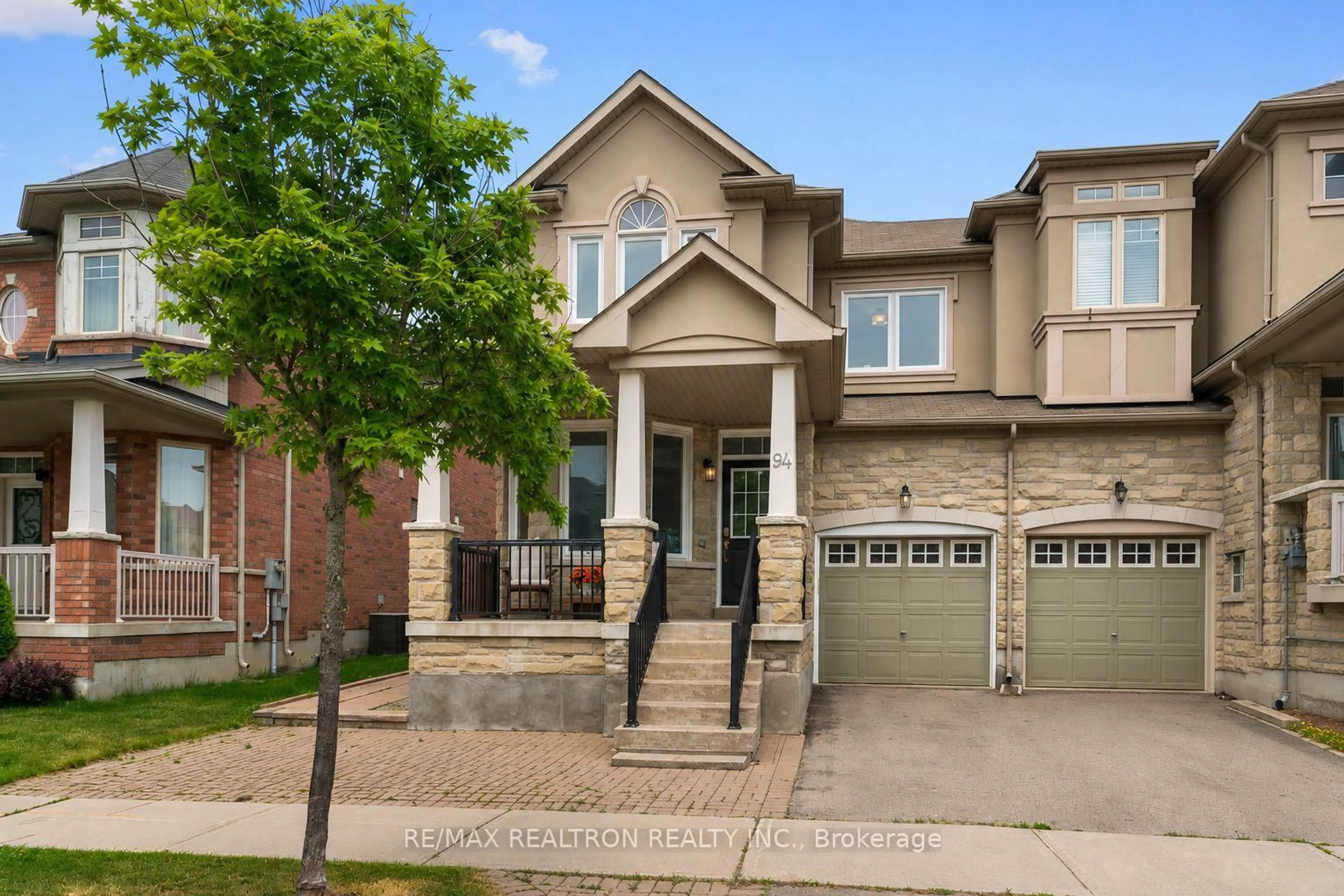 Home with brick exterior material, street for 94 Shirrick Dr, Richmond Hill Ontario L4E 0B7