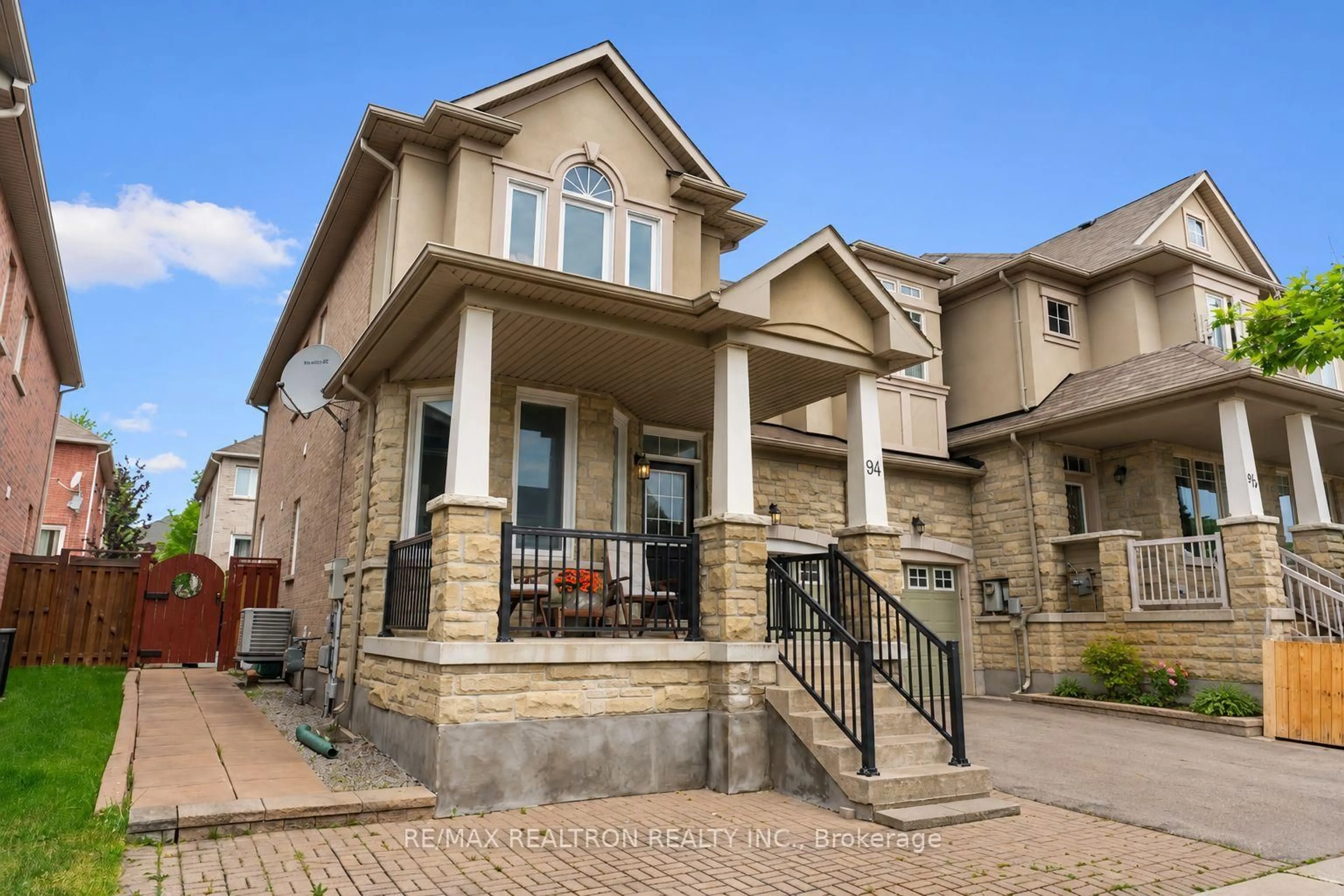 Home with brick exterior material, street for 94 Shirrick Dr, Richmond Hill Ontario L4E 0B7