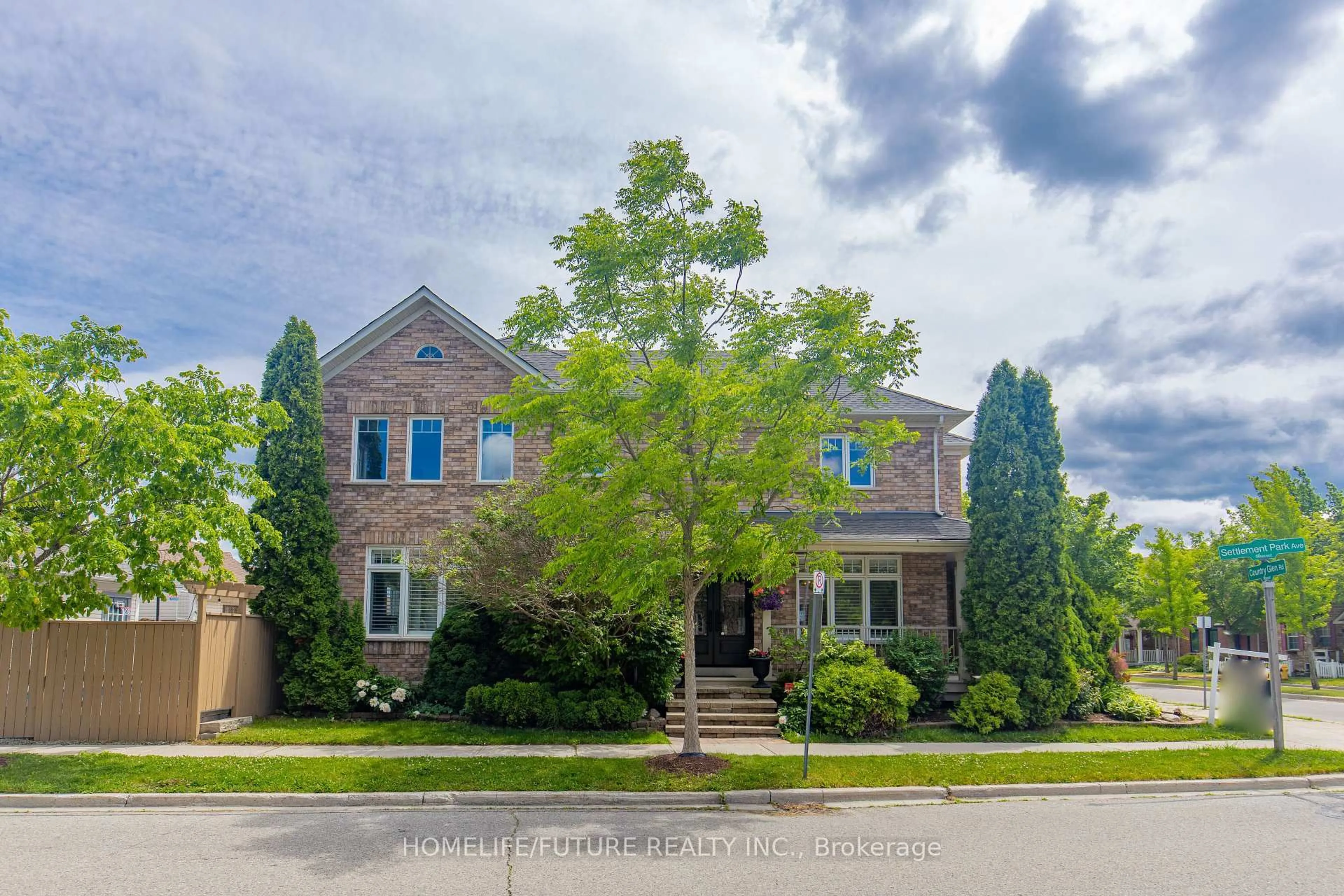 Home with brick exterior material, street for 49 Country Glen Rd, Markham Ontario L6B 1B6